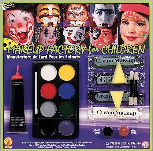 Makeup Factory for Children with Glitter, Fake Blood, Scar Wax and Black Tooth Wax
