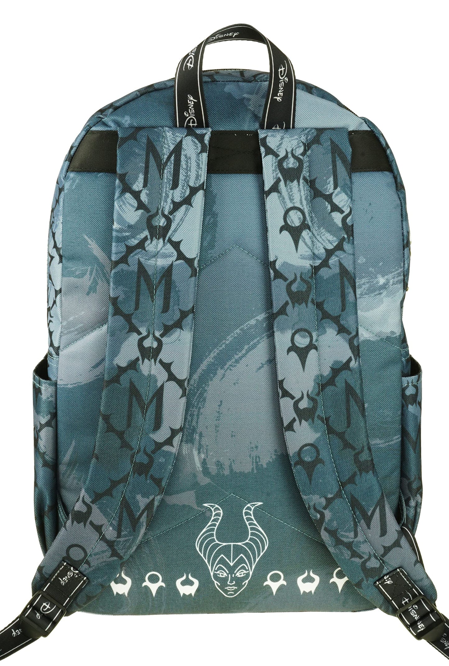 KBNL Classic Disney Villains - Maleficent Backpack with Laptop Compartment for School, Travel, and Work, Multicolor