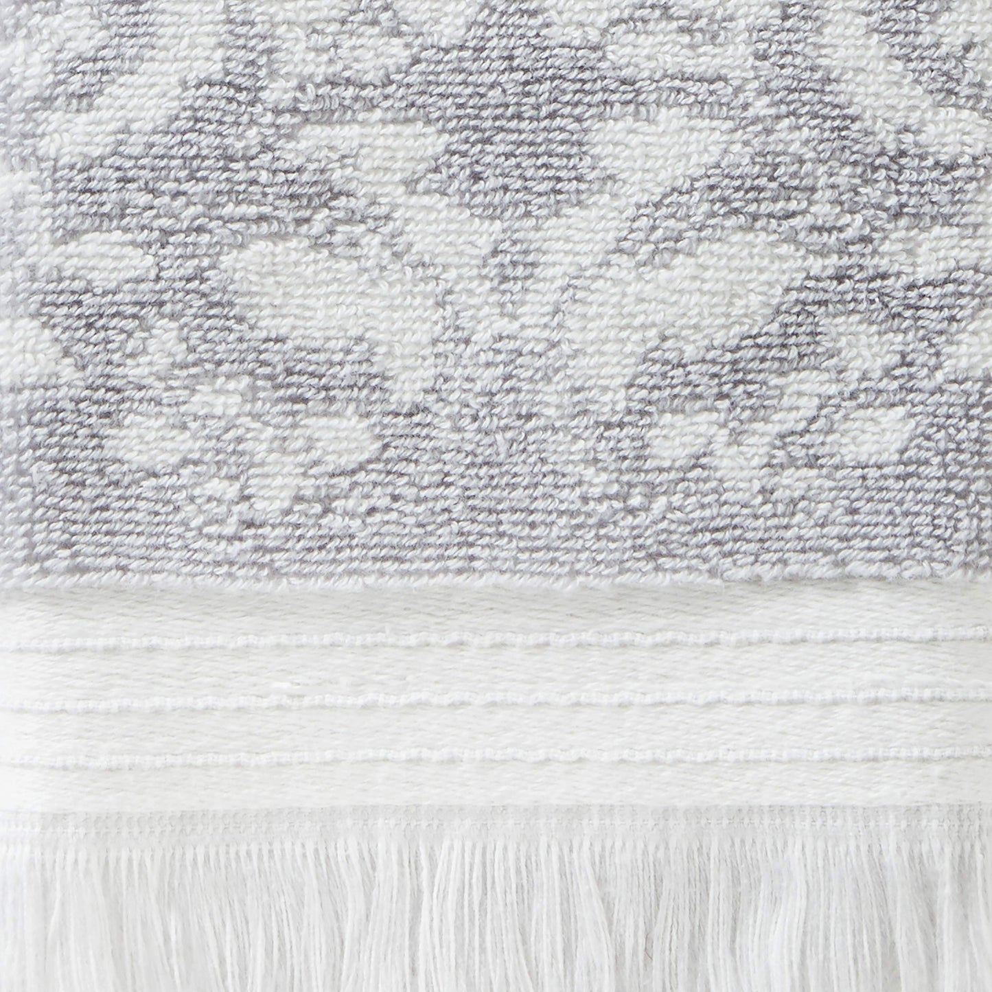 SKL Home by Saturday Knight Ltd. Carrick Medallion 100% Turkish Cotton Hand Towel (2-Pack), Gray