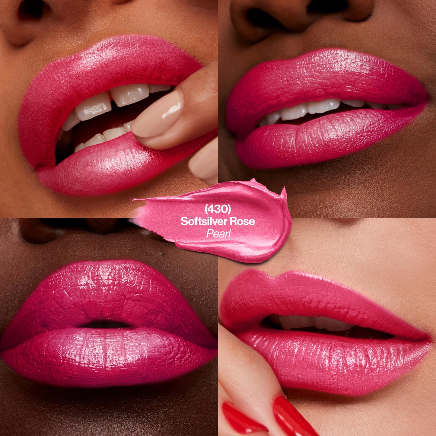 Revlon Super Lustrous Lipstick, Creamy Formula For Soft, Fuller-Looking Lips, Moisturized Feel, 430 Soft Silver Rose, 0.15 oz