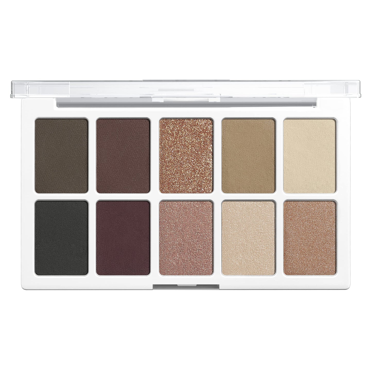 wet n wild Color Icon 10-Pan Eyeshadow Makeup Palette, Brown Nude Awakening, Long Lasting, Shimmer, Metallic, Glittery, Matte, Rich Smooth Pigment