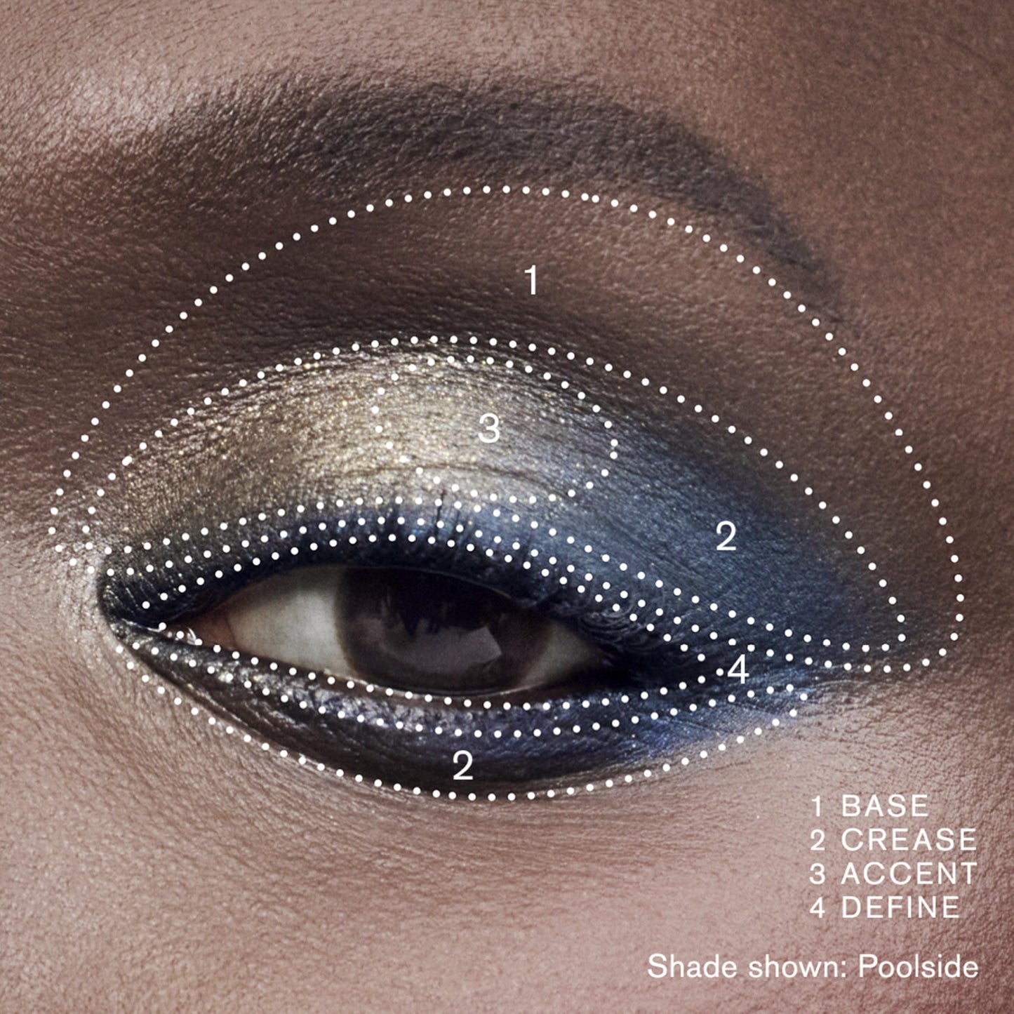 Estée Lauder The Essential Eyeshadow Quad Long-Lasting Palette | Shape, Sculpt, Magnify, Poolside, 0.14 Ounce