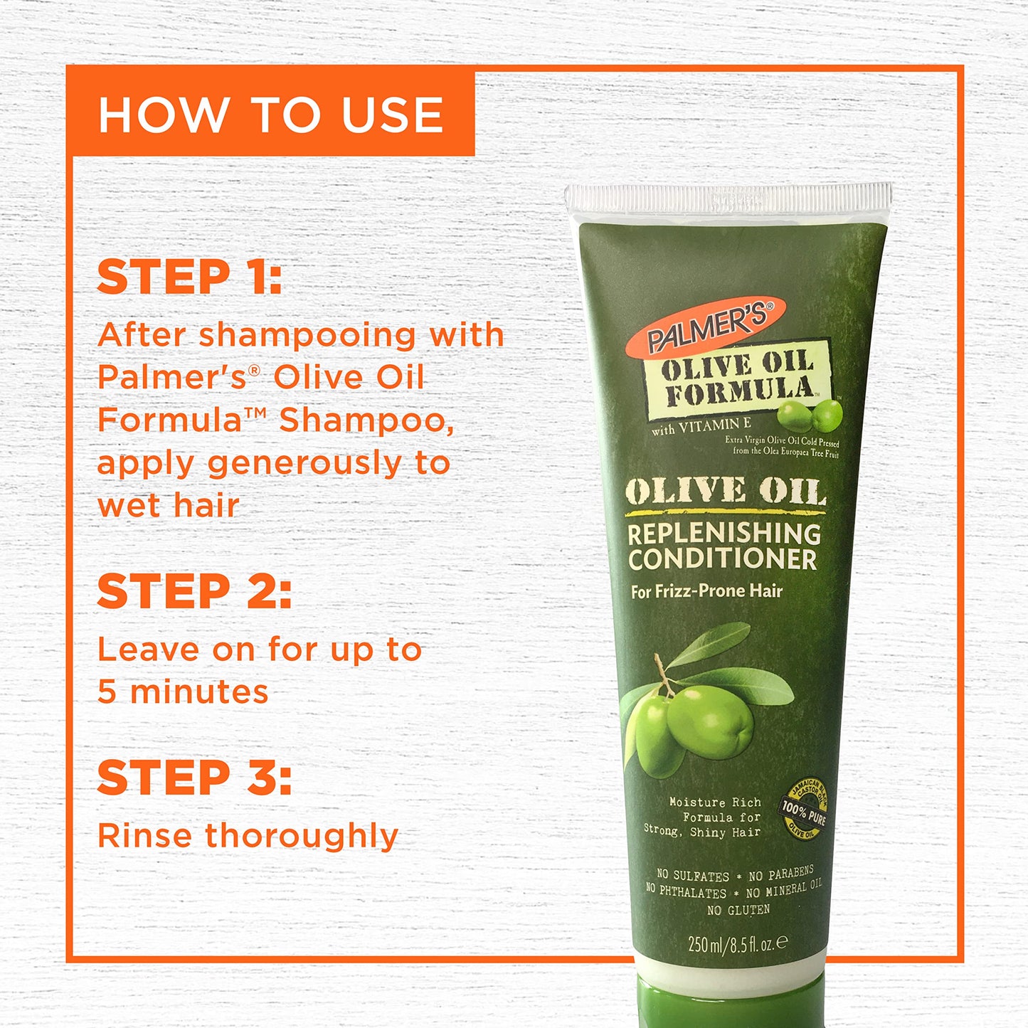 Palmer's, Oil Formula Replenishing Conditioner for Frizz Prone Hair Olive, 8.5 Fl Oz