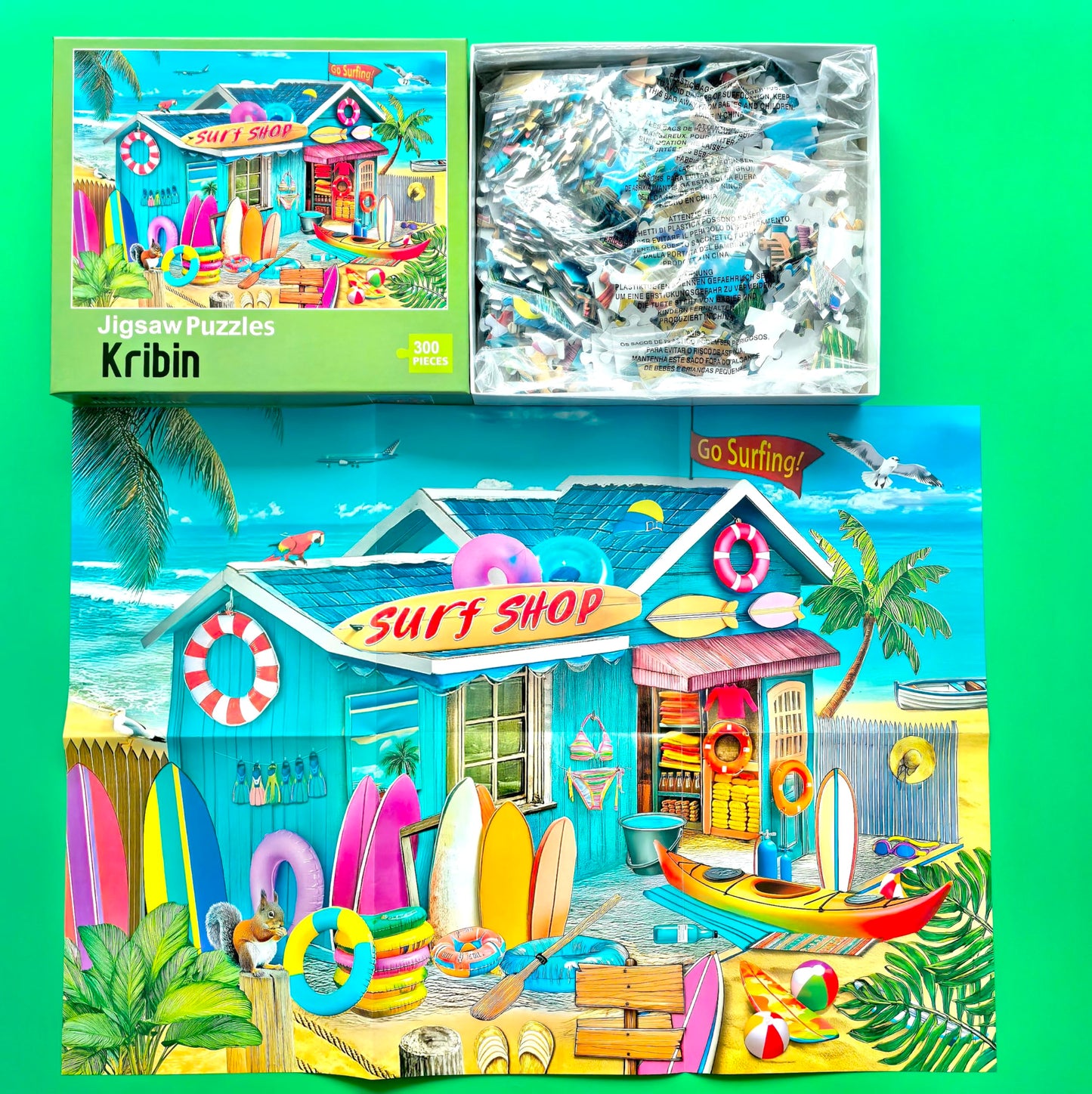 300 Piece Puzzles for Adults - Beach Surf Shop