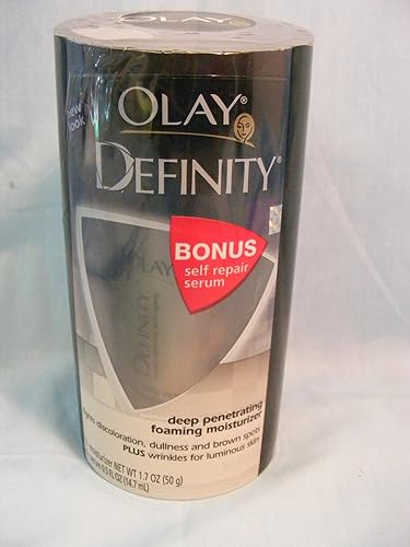 Olay Definity Deep Penetrating Foaming Moisturizer 1.7 oz BONUS self repair serum