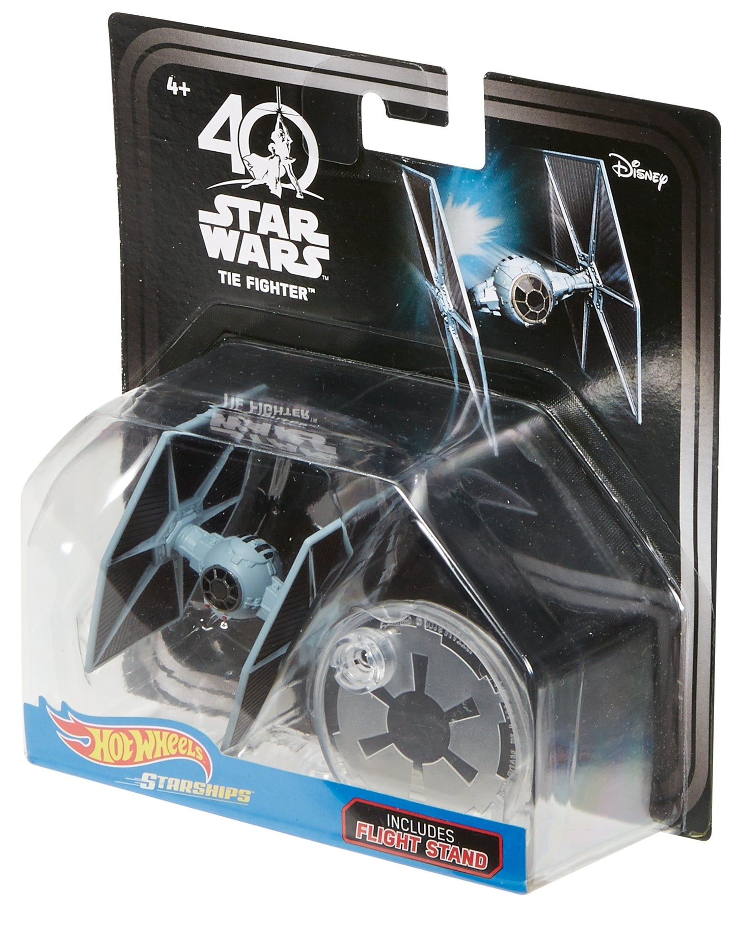 Hot Wheels Star Wars Starships 40th Anniversary Tie Fighter Vehicle
