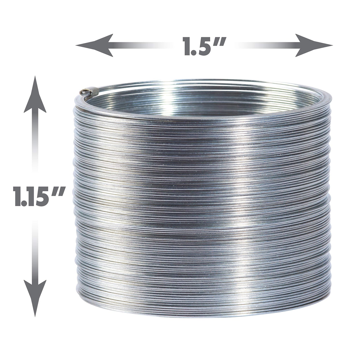 Slinky Jr. The Original Walking Spring Toy, 5-Pack Small Metal Slinkys