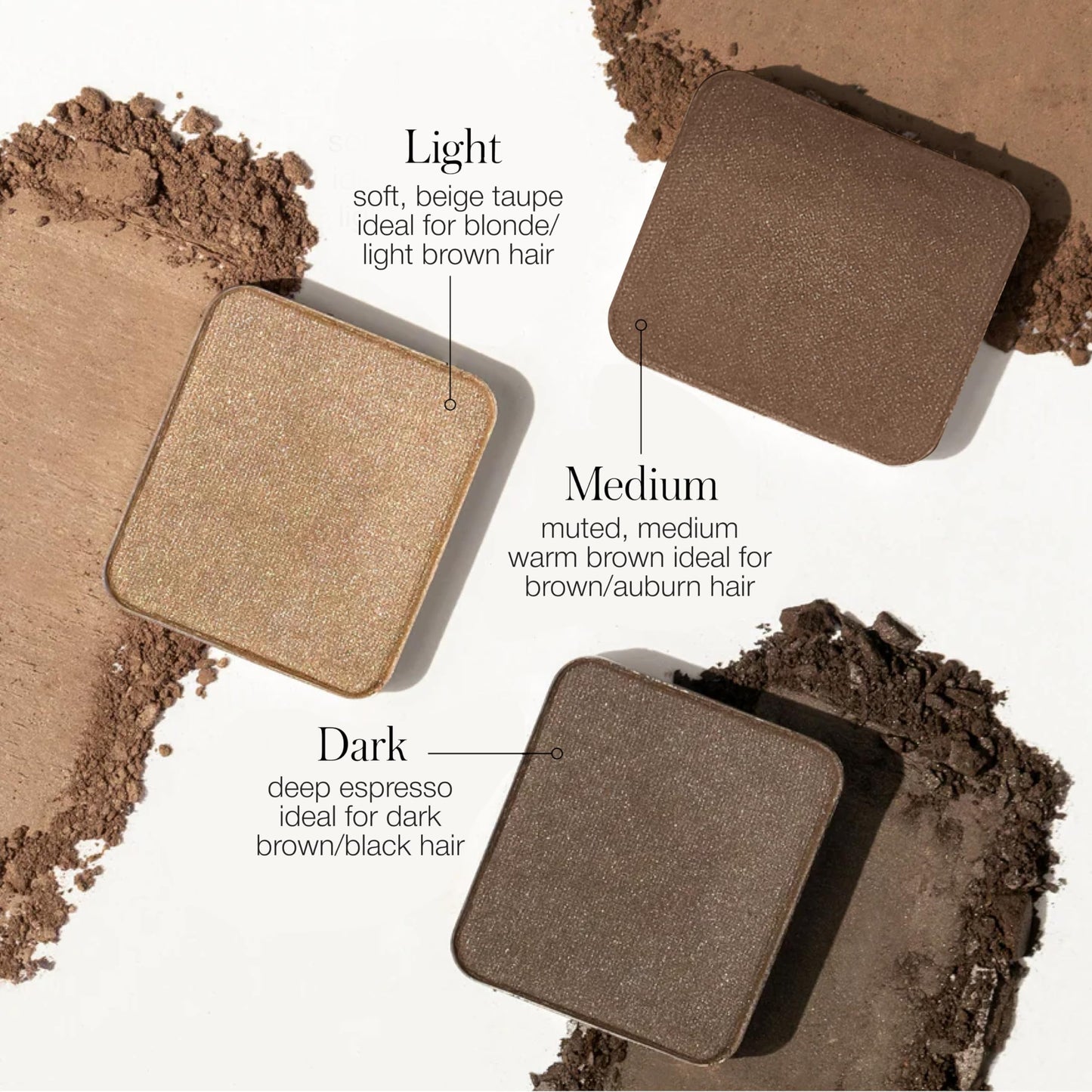 RMS Beauty Back2Brow Powder, Natural Eyebrow Enhancing Powder for Fuller, Defined Brows, Water-Resistant & Smudge-Proof Long Wear, Multiple Shades