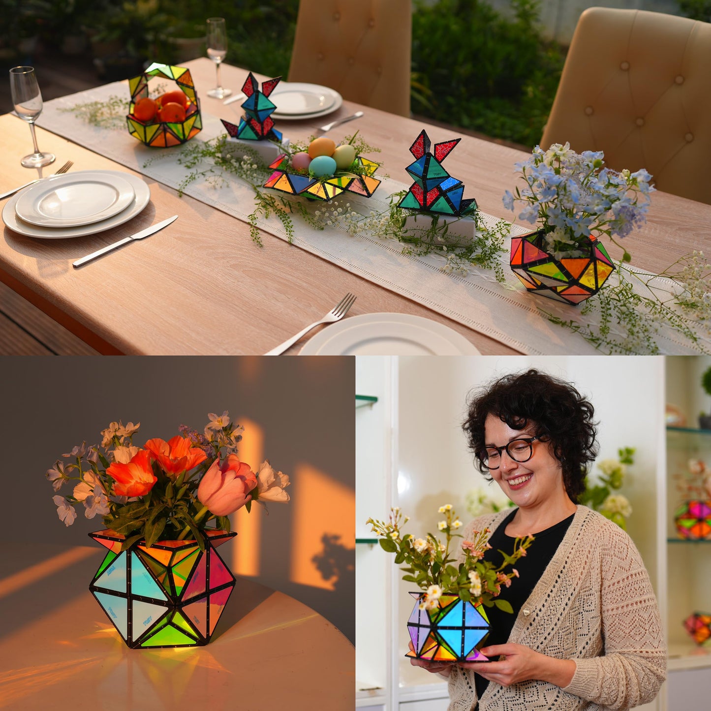 TOSY Magnet Pyramid Glow – 12pc Cube with 243 Rare Earth Magnets, Transforms into 1B+ Shapes, Glowing STEM/STEAM Creative Puzzle Toy