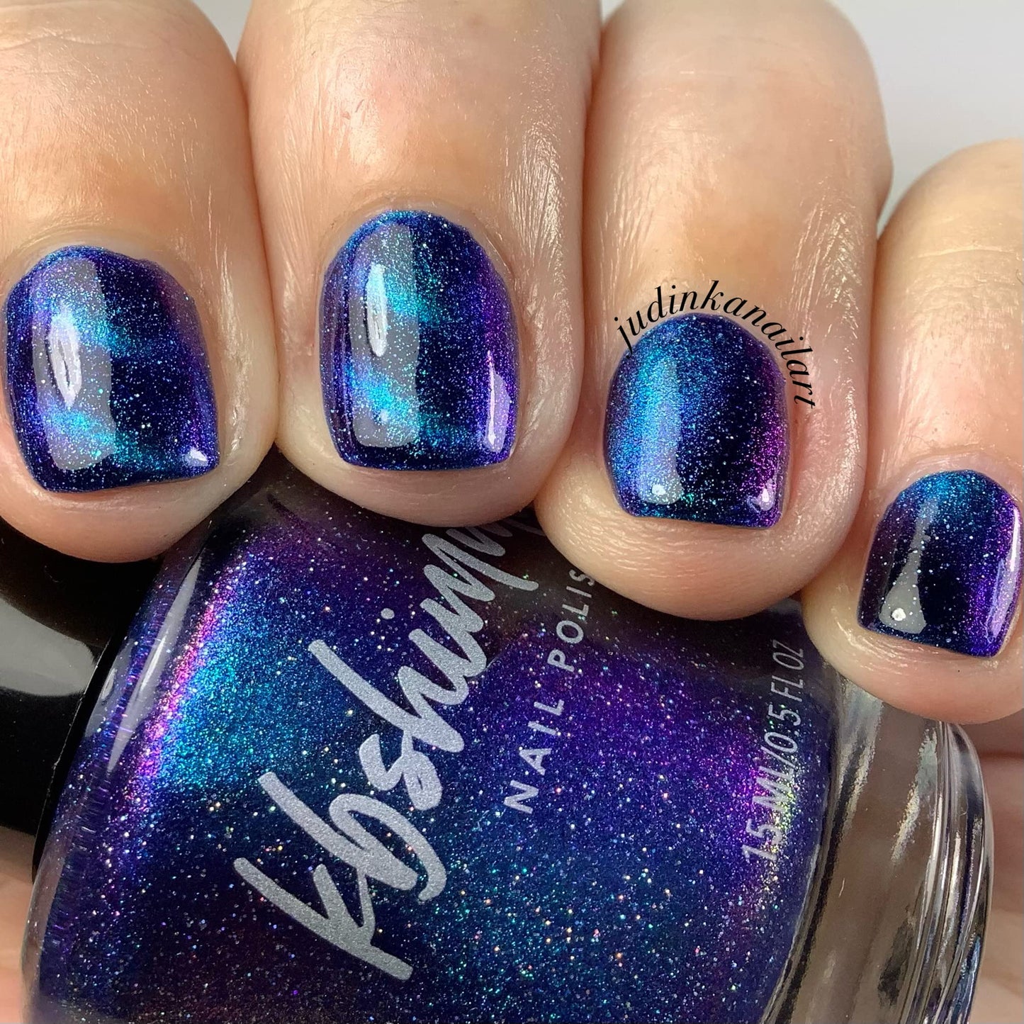 KBShimmer How Polarizing Multichrome Magnetic Nail Polish 0.5 oz Full Sized Bottle