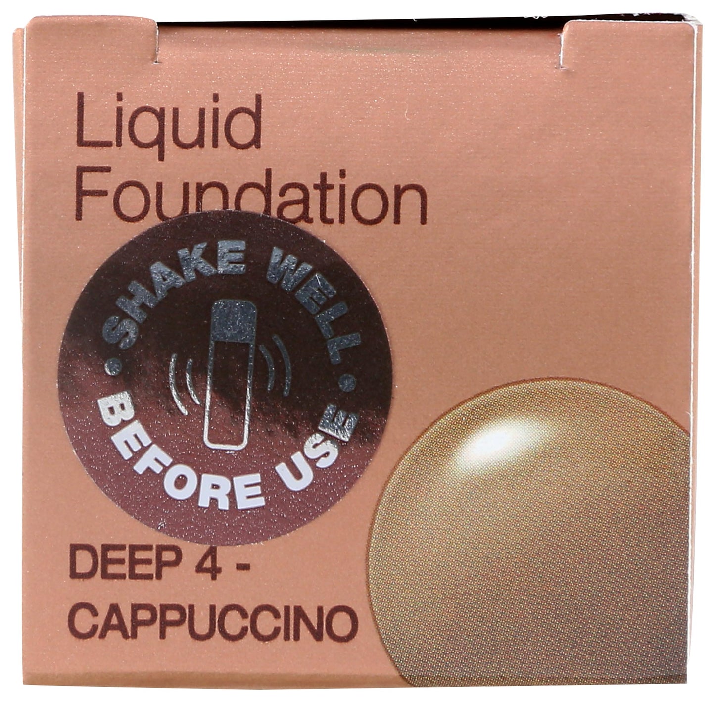 Mineral Fusion Full Coverage Foundation, Liquid Foundation - Deep 4- Deep Complexion w/Golden Undertones, Lightweight Matte Finish, Up to 12 Hr Hydration, Hypoallergenic & Vegan, 1 fl. oz
