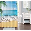 spring Home Tropical Summer Beach Fabric Shower Curtain