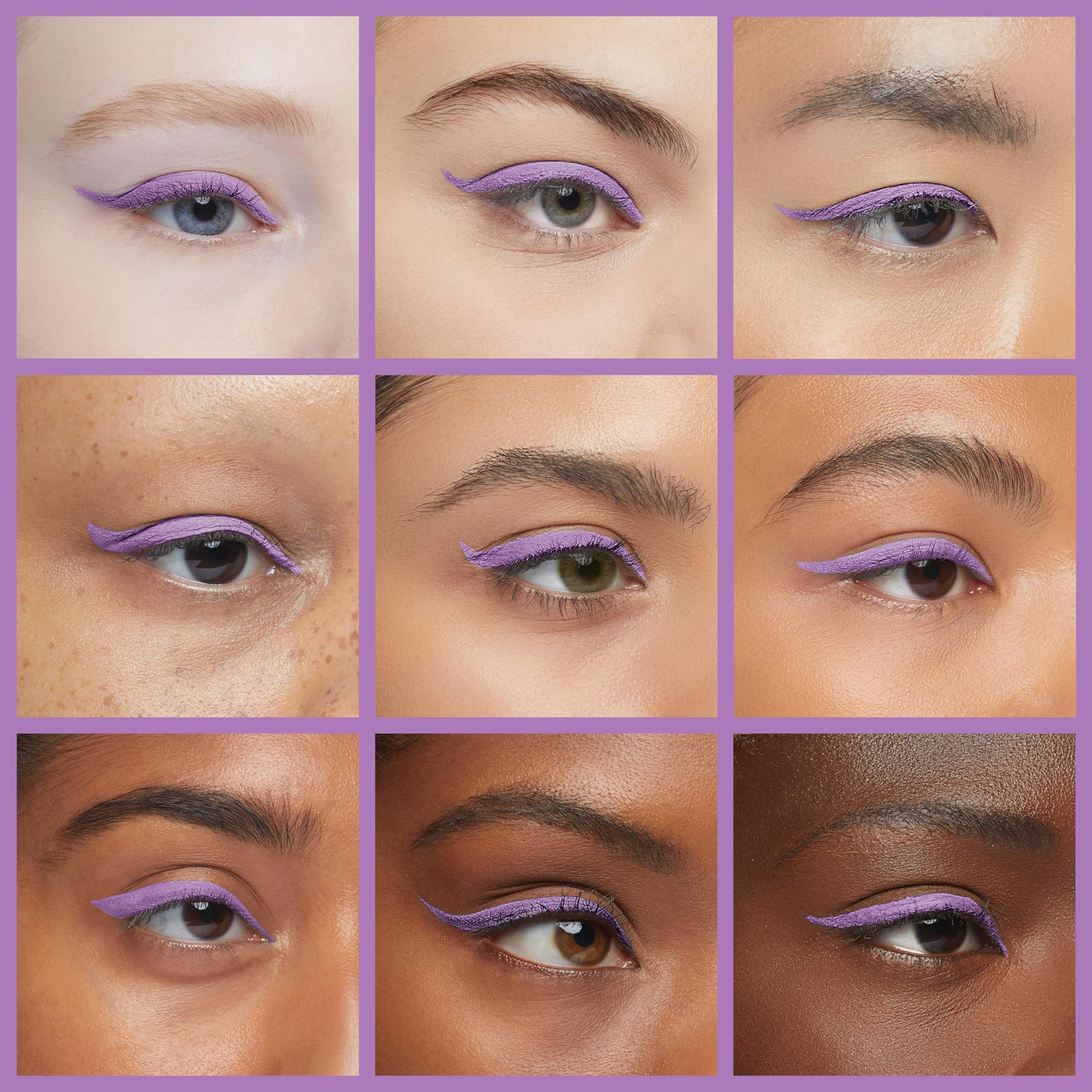 Ruby Kisses Party Proof Eyeliner, Pastel Colors Premium Felt-tip Waterproof Long-lasting Eyeliner (Lavender Latte)