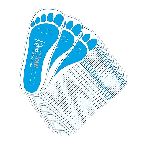 60 Pairs(120feets) Spray Tan Feet Pads Disposable & Economic Blue Feet pads for Spray tanning,Use in Tanning booth,Sunless Tanning at Home or Beauty