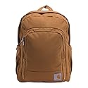Carhartt 25L Classic Laptop Daypack, Durable Water-Resistant Pack with Laptop Sleeve, Contains PFAS, Carhartt Brown