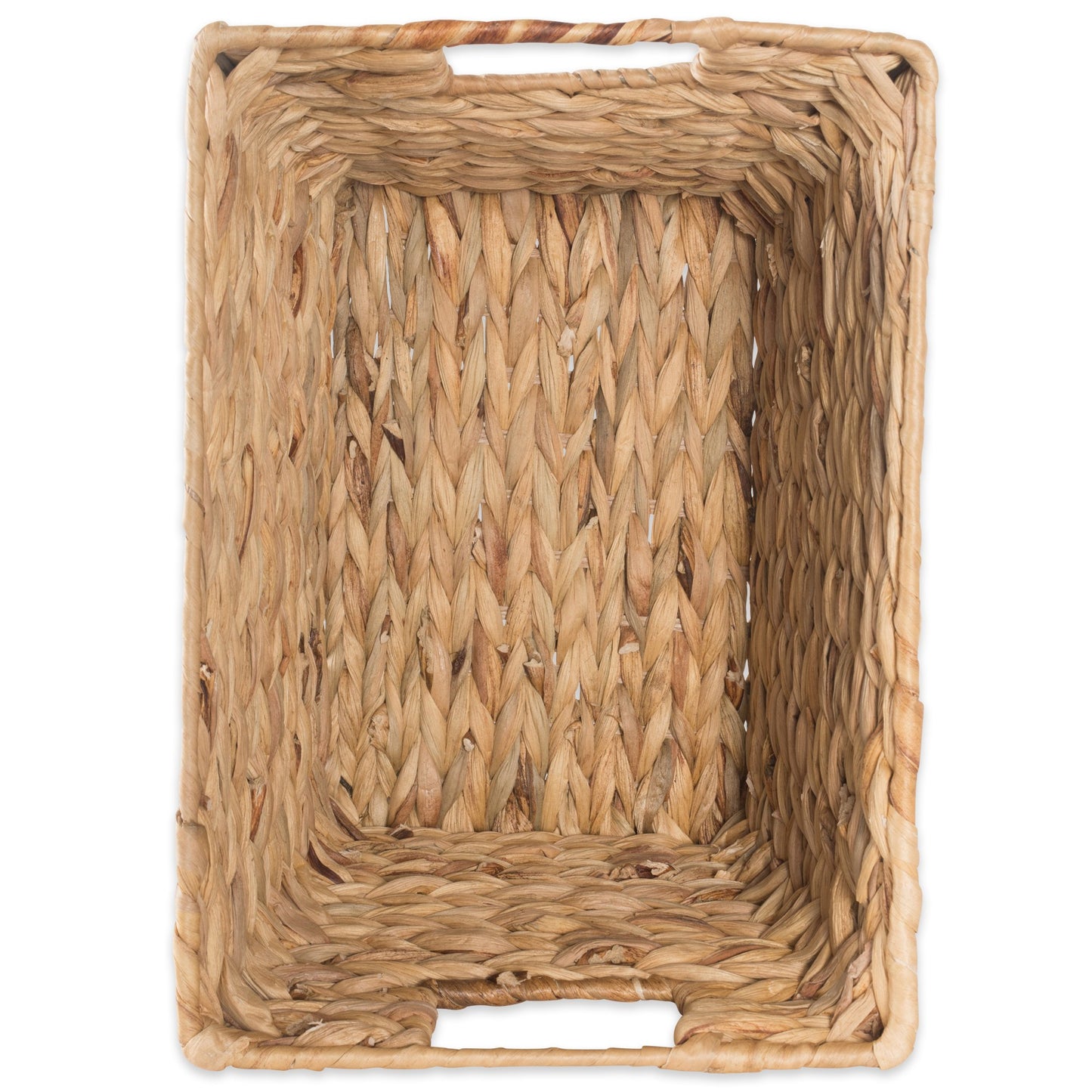 DII Hyacinth Collection Storage Baskets, Medium Set (11x9x7"), Natural, 2 Piece
