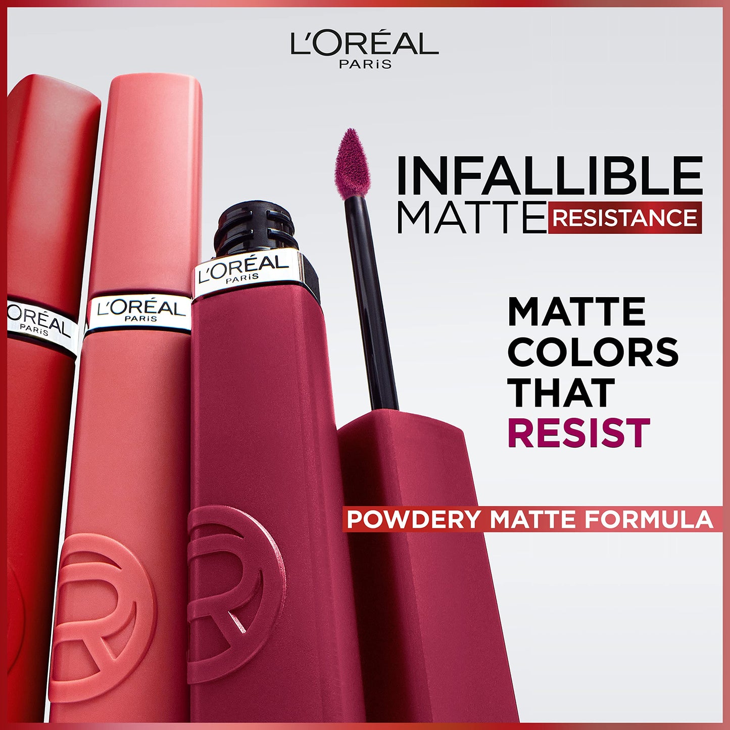L'Oreal Paris Infallible Matte Resistance Liquid Lipstick, up to 16 Hour Wear, Pay Day 560, 0.16 Fl Oz