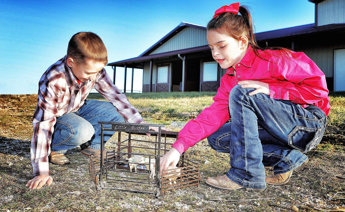Little Buster Toys Animal Barn - Working Gates, Metal Floor and Roof, 1/16th Scale