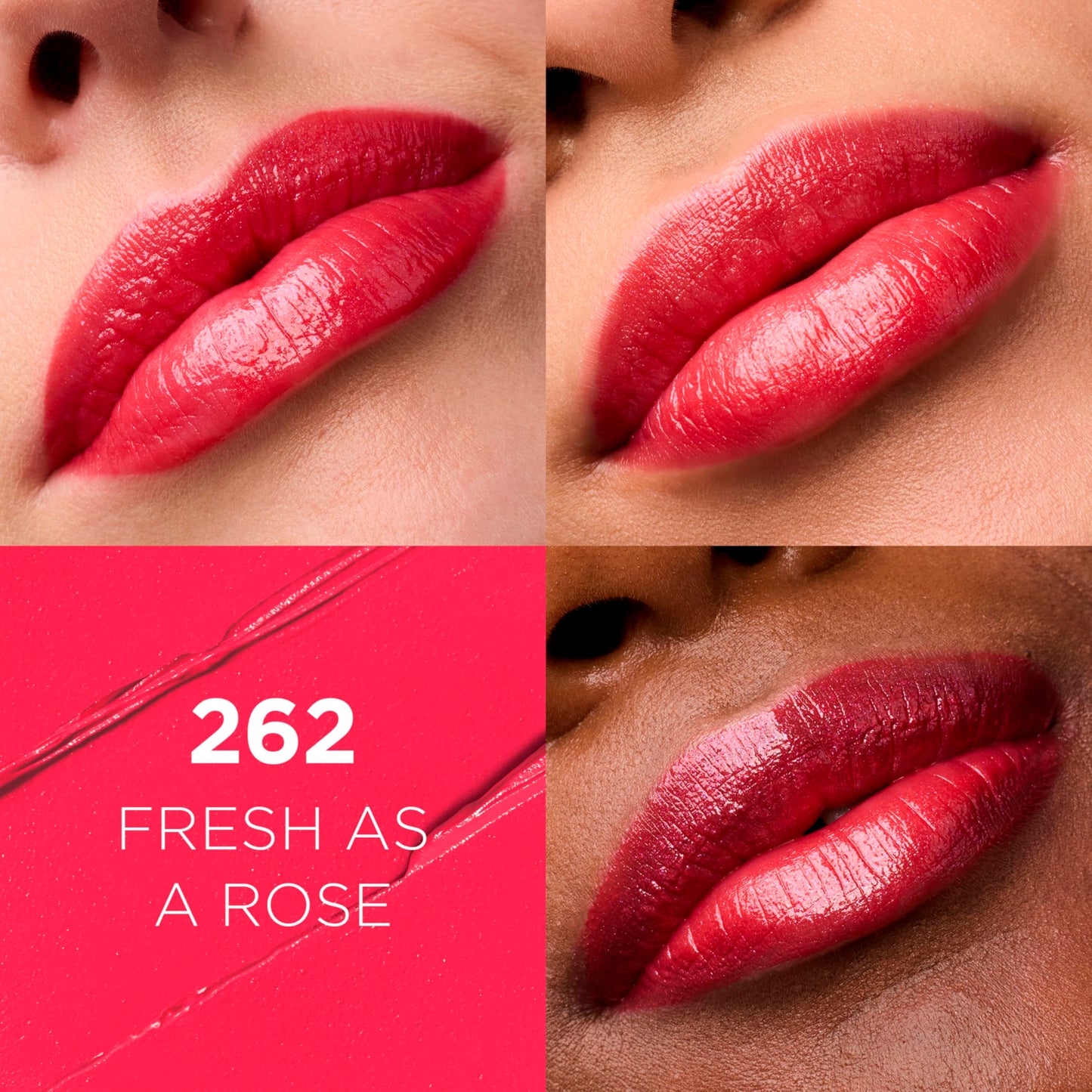 L'Oreal Paris Colour Riche Original Creamy, Hydrating Satin Lipstick with Argan Oil and Vitamin E, Fresh as a Rose, 1 Count