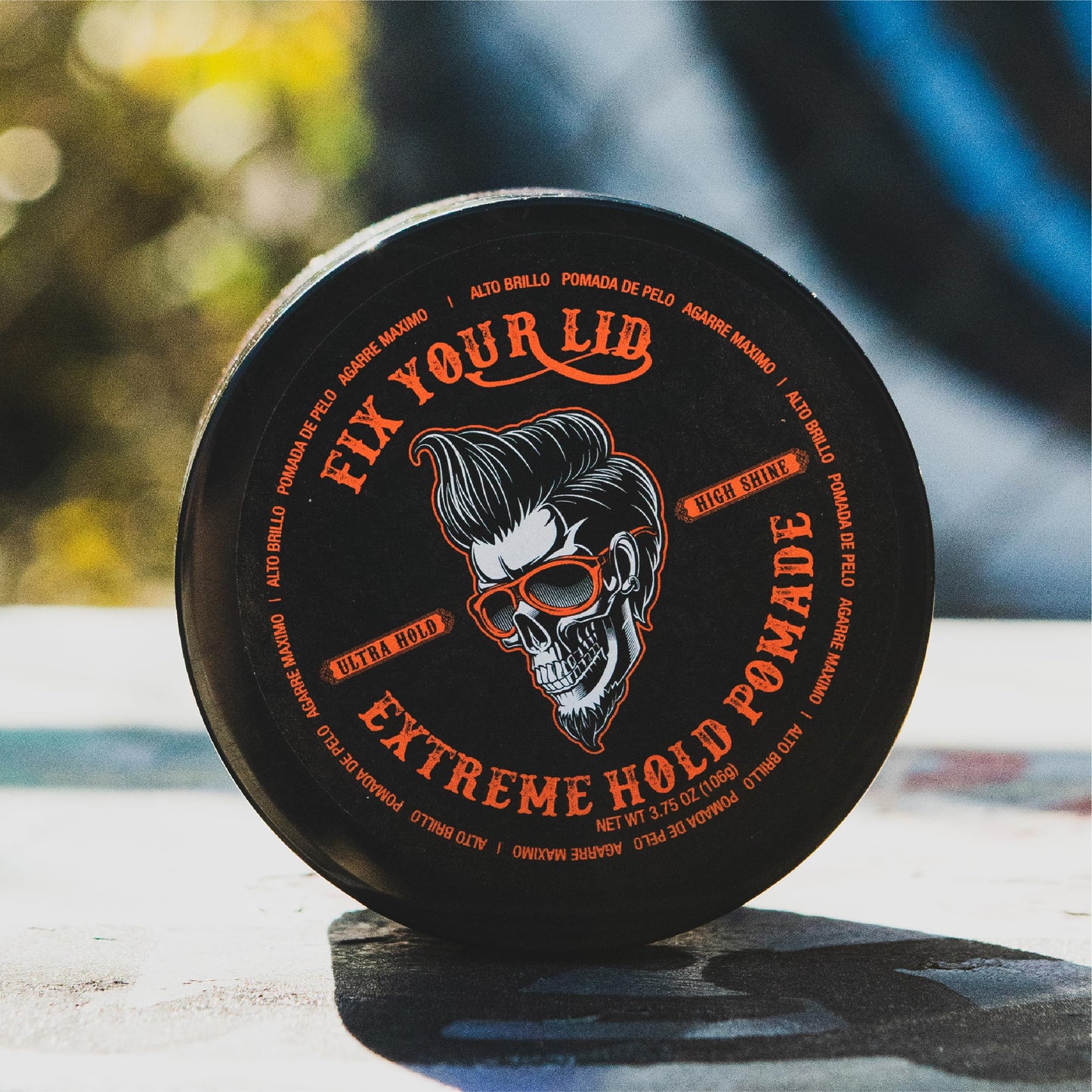 Fix Your Lid Extreme Hold Hair Pomade For Men - High Shine Water Based Hair Gel 3.75 oz - Easy To Wash Out