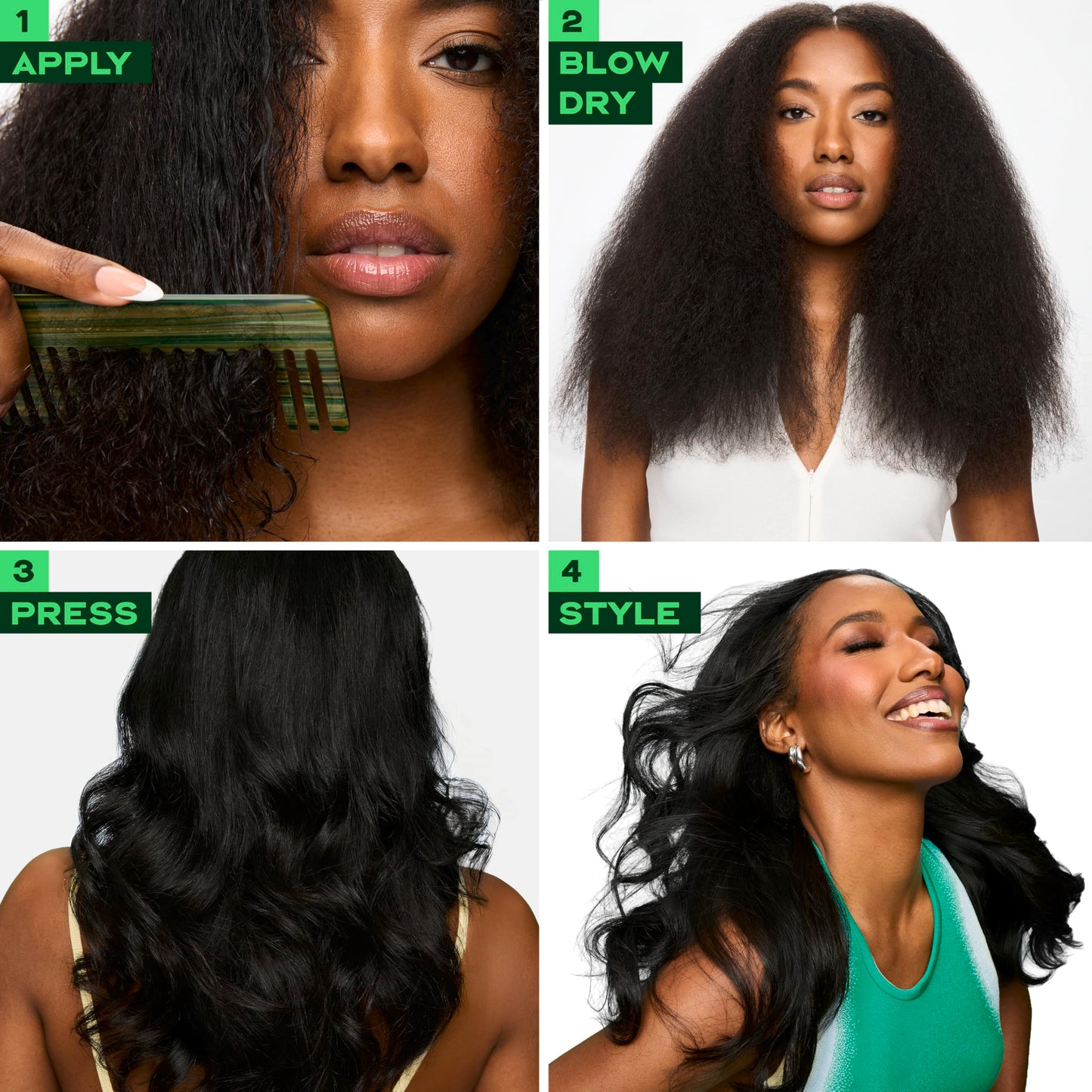 SheaMoisture Silk Press Prep Cream with Plant-Derived Straightening Actives, Alma Oil & Hydroplex Technology Provides Heat Protection While Helping