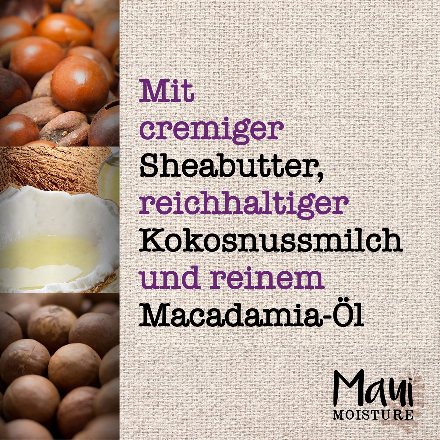 Maui Moisture Shea Butter Hair Mask for Dry Damaged Hair, 340g