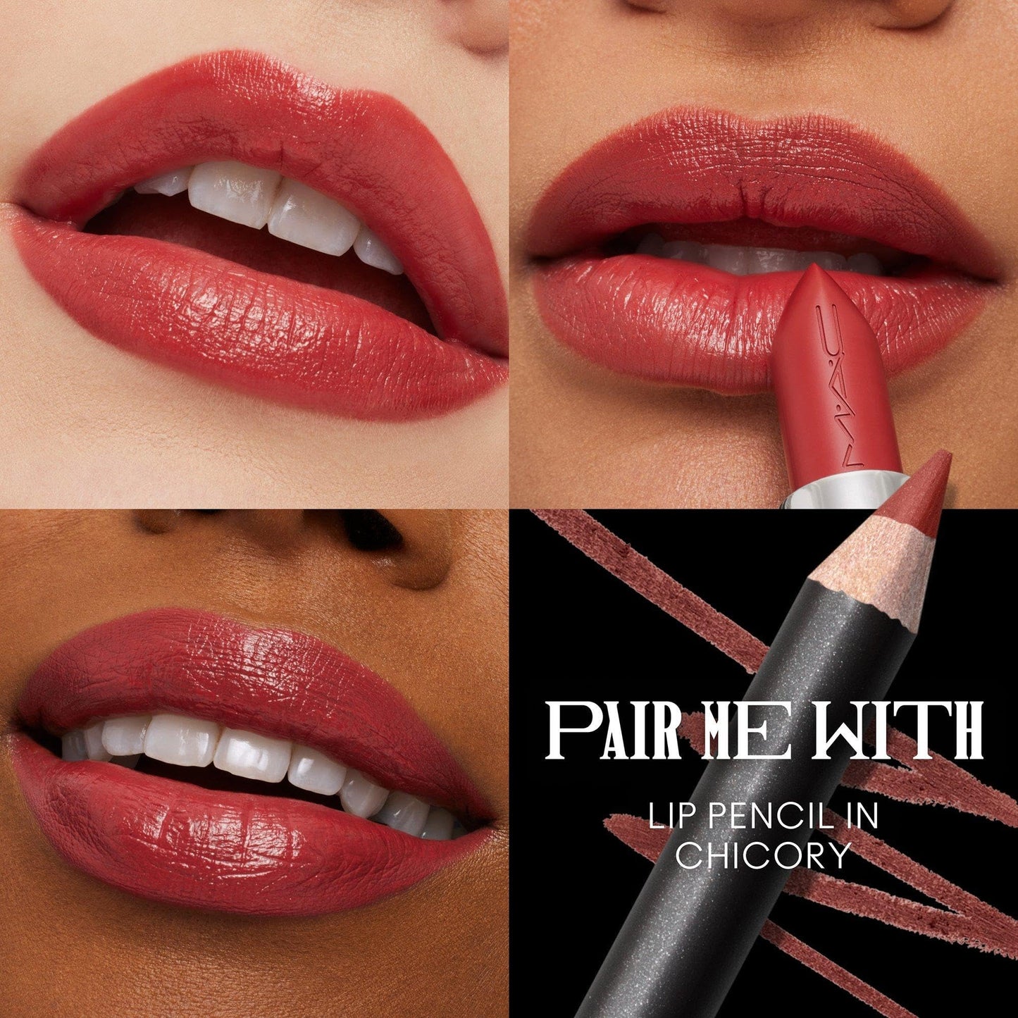 MAC M·A·Cximal Sleek Satin Lipstick, Brick-O-La, 0.12 Ounces