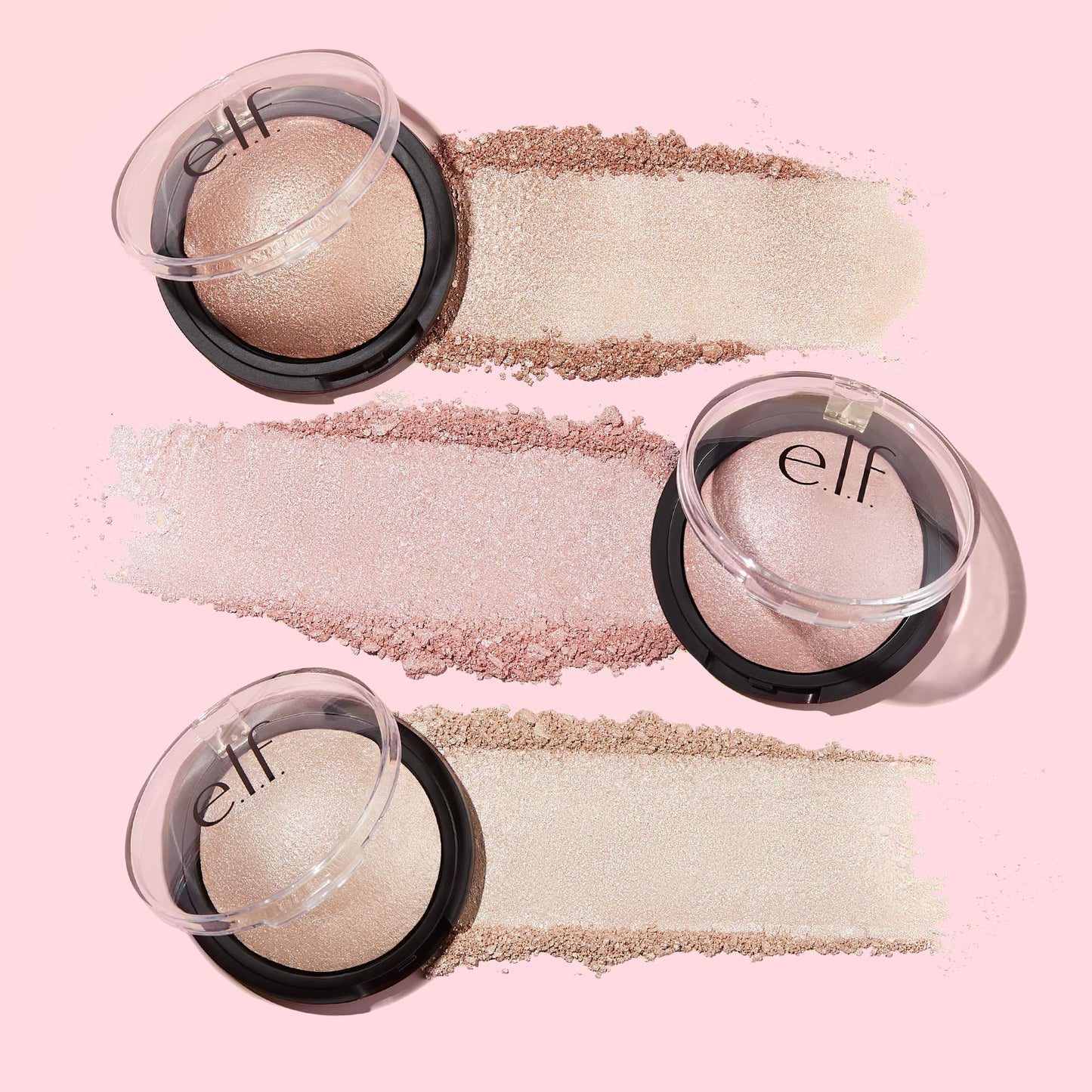 e.l.f. Baked Highlighter, Sheer Shimmering Color, Blush Gems, 0.16 Ounce