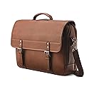Samsonite Classic Leather Flapover, Cognac , One Size