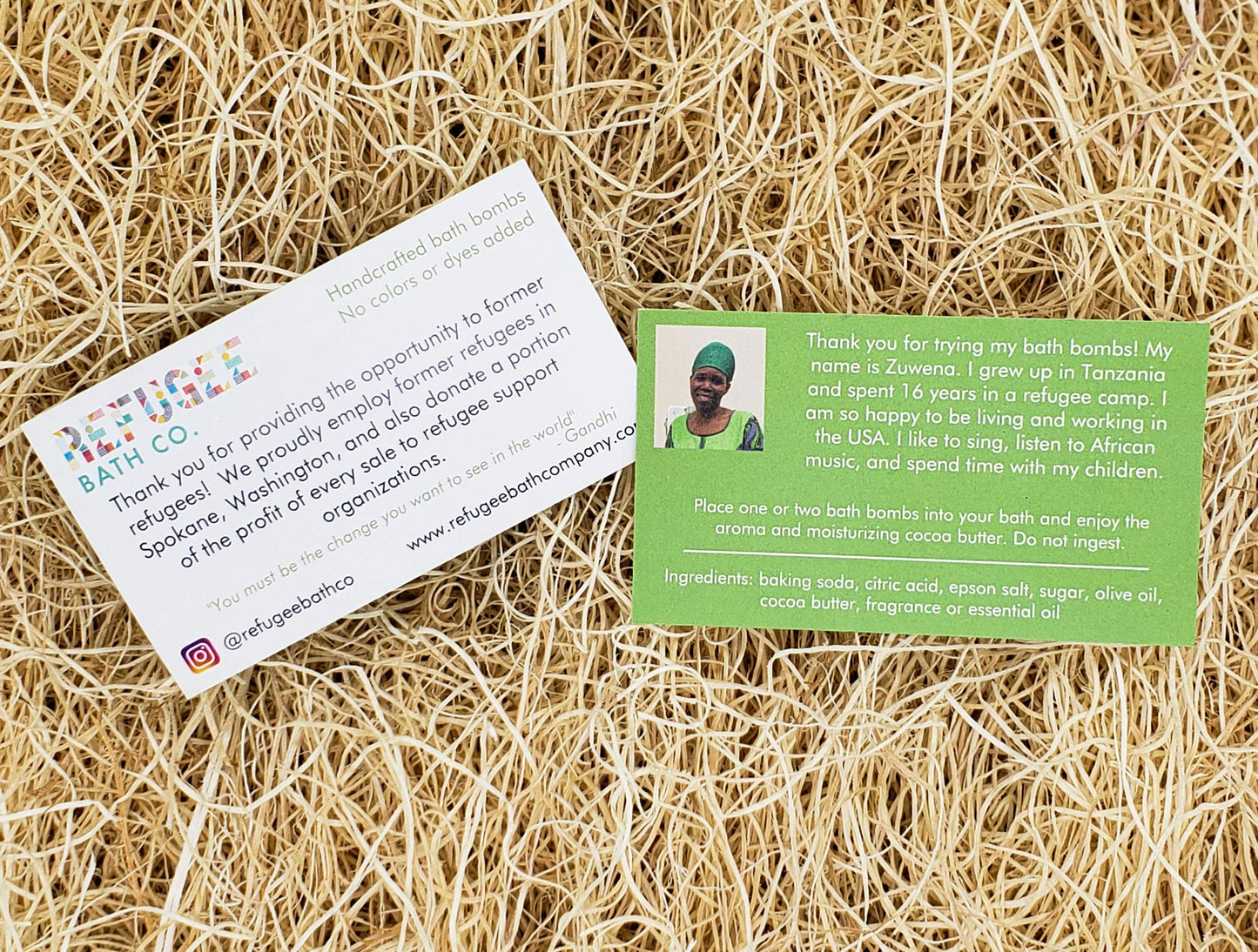 Color-Free Bath Bombs 7 Pack | 2.5 oz. Each | Cocoa Butter and Plant-Based Ingredients with No Dyes of Any Kind | Support Refugee Employment in USA…