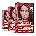 Revlon ColorSilk with Bond Repair Complex, Brown Permanent Hair Color, 100% Gray Coverage, Ammonia Free Hair Dye, Vegan Keratin, 27 Deep Rich Brown