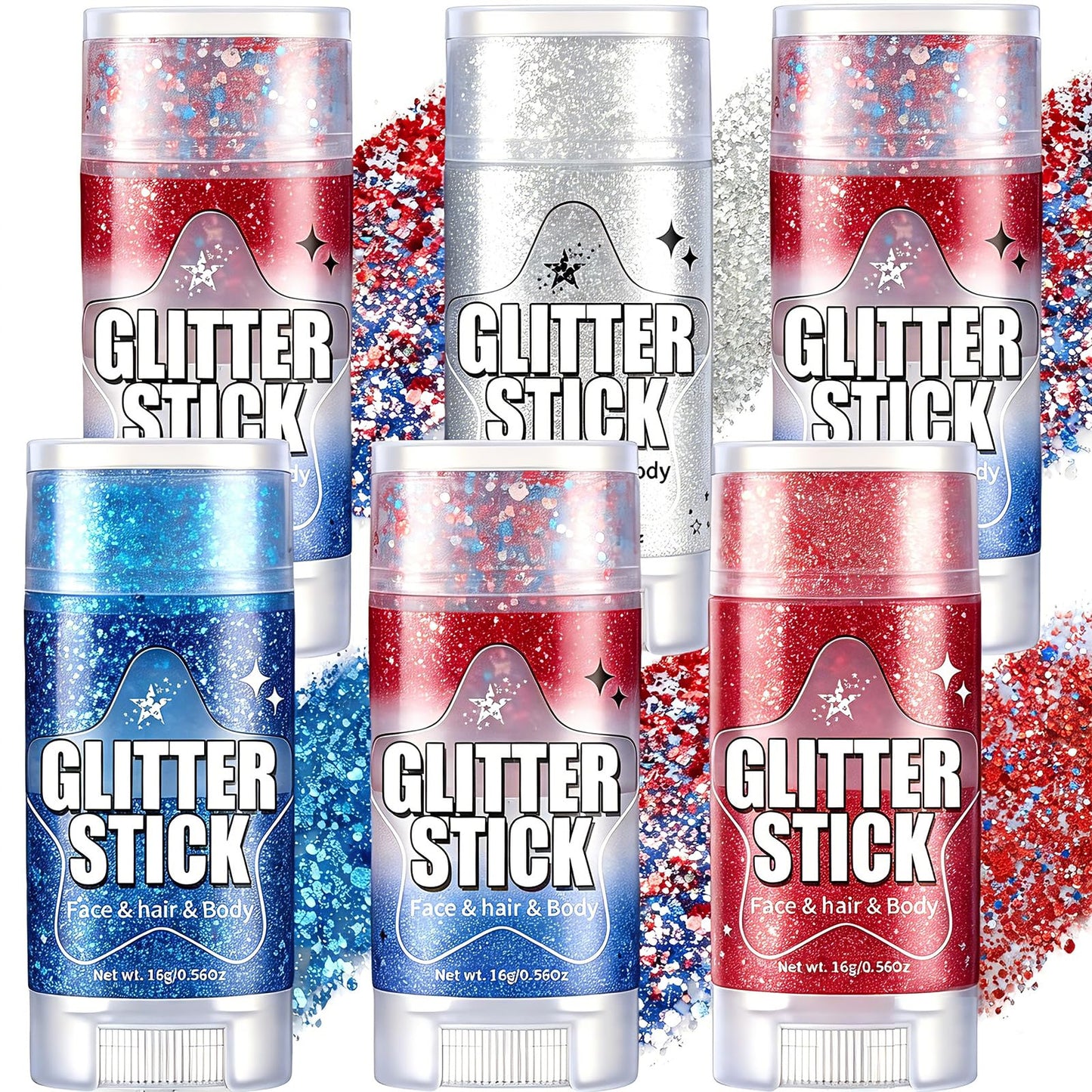 AROIC 14 Pcs Body Glitter - 7 Colors Mermaid Fairy Sparkle Makeup, Face & Hair Glitter Gel for Women Match with Mermaid Costume, Concerts Rave Beauty and Personal Care AROIC Default Title