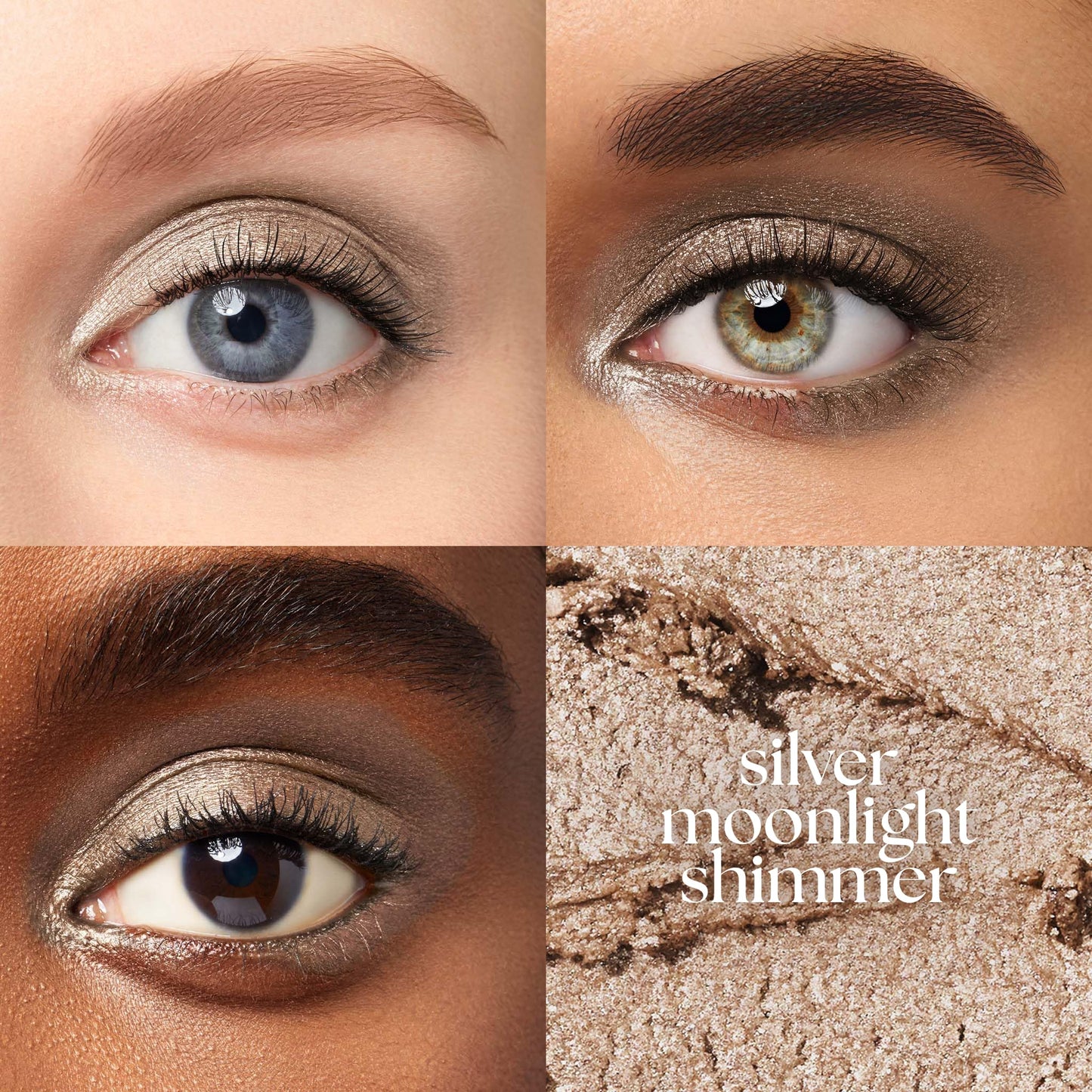 Julep Eyeshadow 101 Cream-to-Powder Waterproof Shadow Stick - Silver Moonlight Shimmer - Long-Lasting, Crease-Proof, Medium Golden-Beige Shimmer