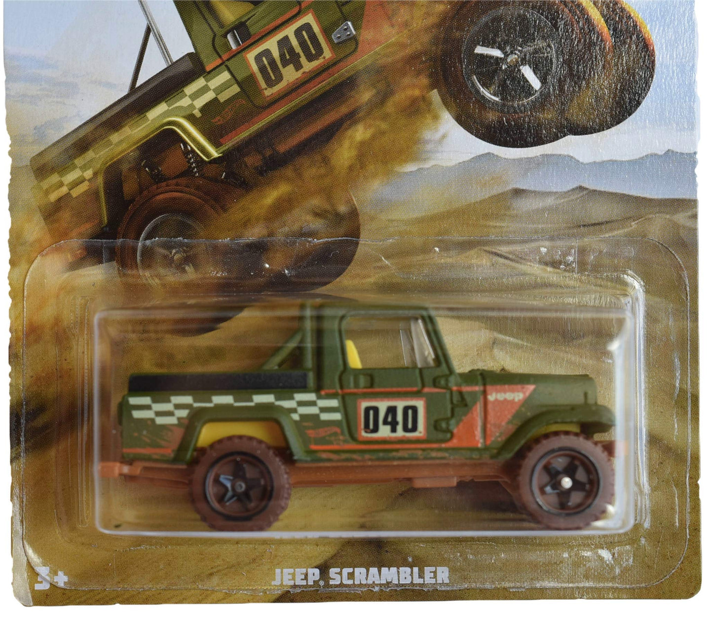 Hot Wheels Jeep Scrambler 1:64 Scale Green Truck