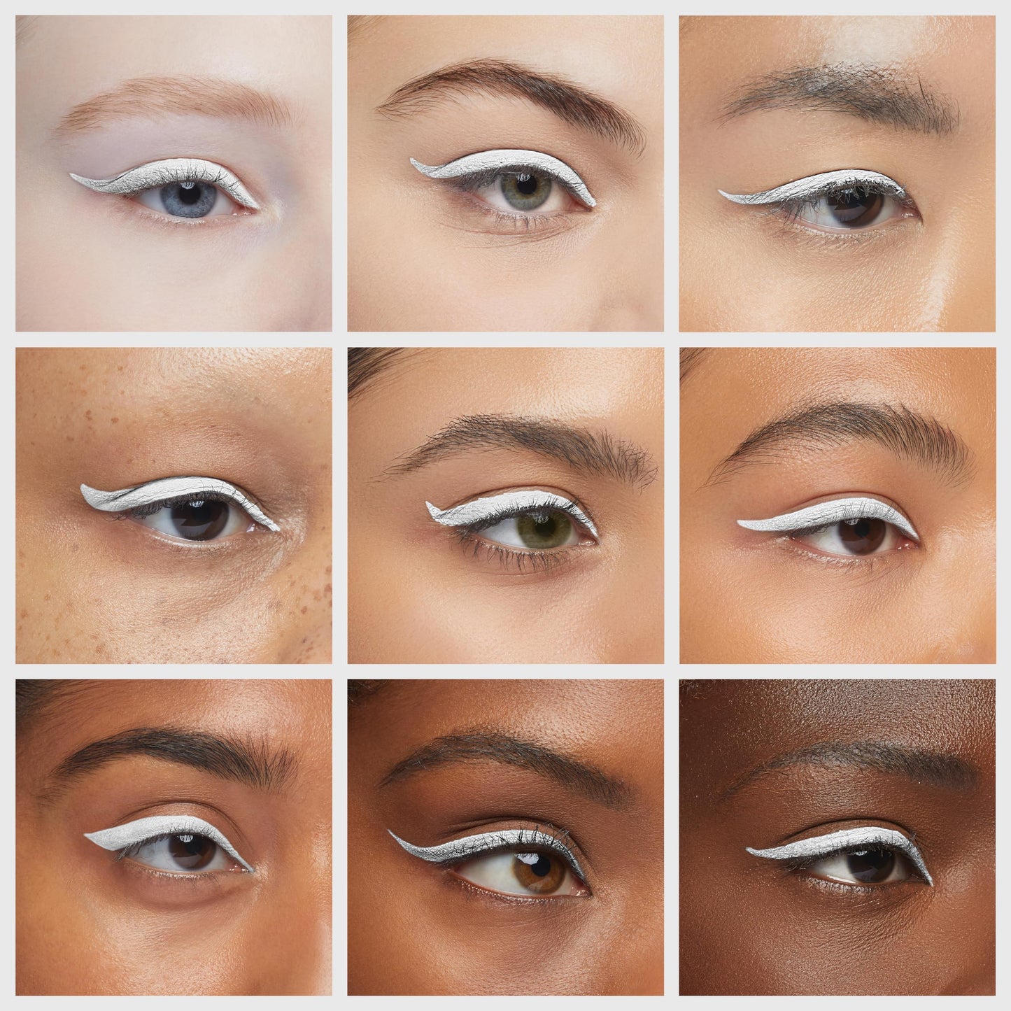 Ruby Kisses Party Proof Eyeliner, Pastel Colors Premium Felt-tip Waterproof Long-lasting Eyeliner (Snow White)