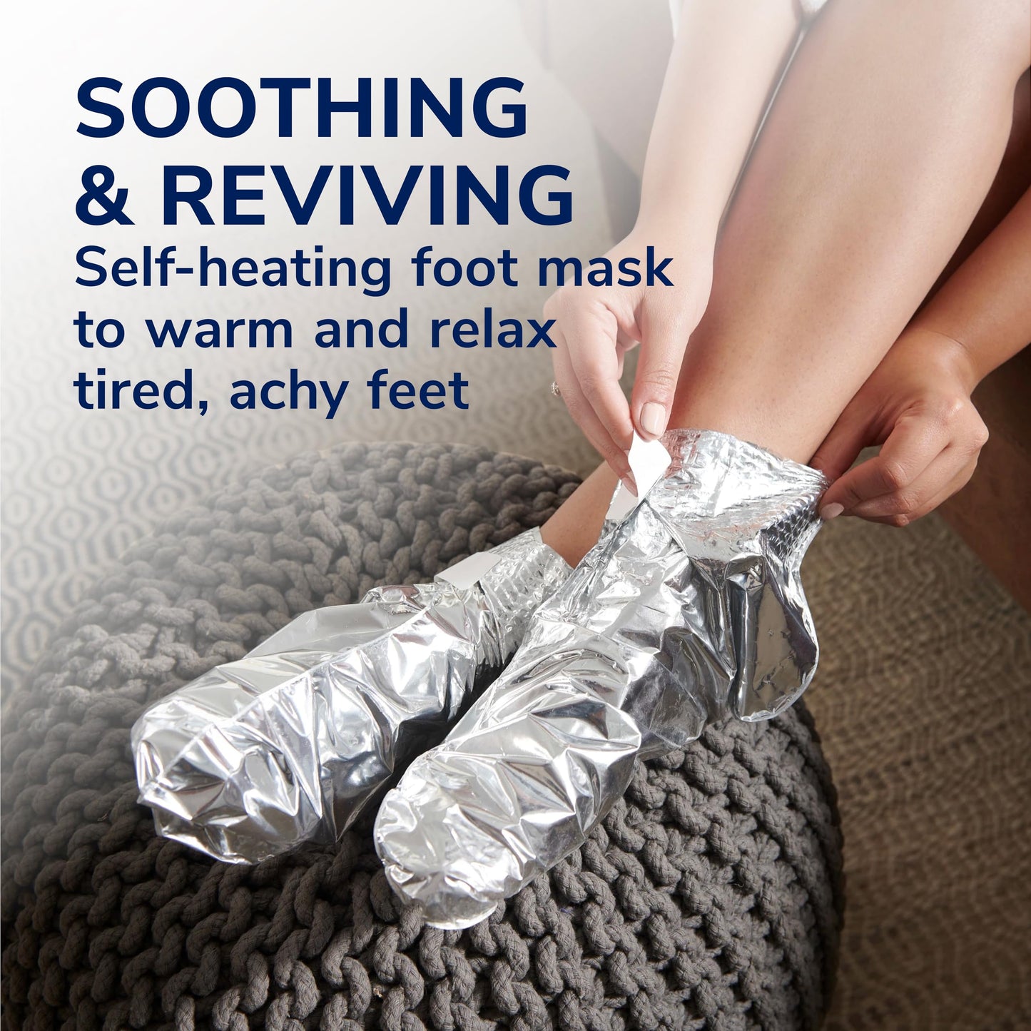 Dr. Scholl's® Tired, Achy Feet Soothing & Reviving Foot Mask, 3 Pair, Warming Booties Beauty & Personal Care Dr. Scholl's