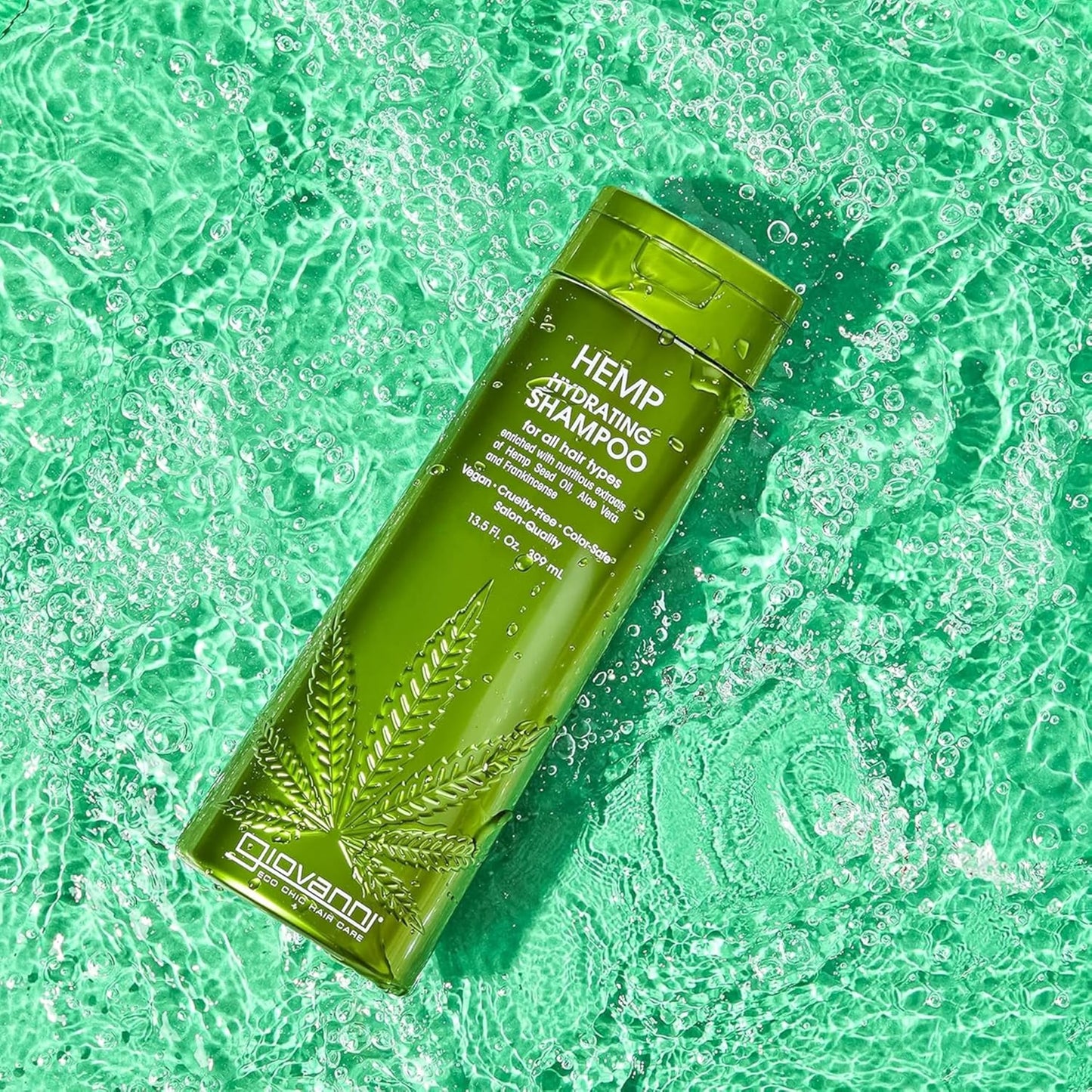 GIOVANNI Hemp Hydrating Shampoo, Conditioner, & Serum Trio - Contains Hemp Seed Oil, Aloe Vera, & Frankincense, Helps Stimulate, Moisturize