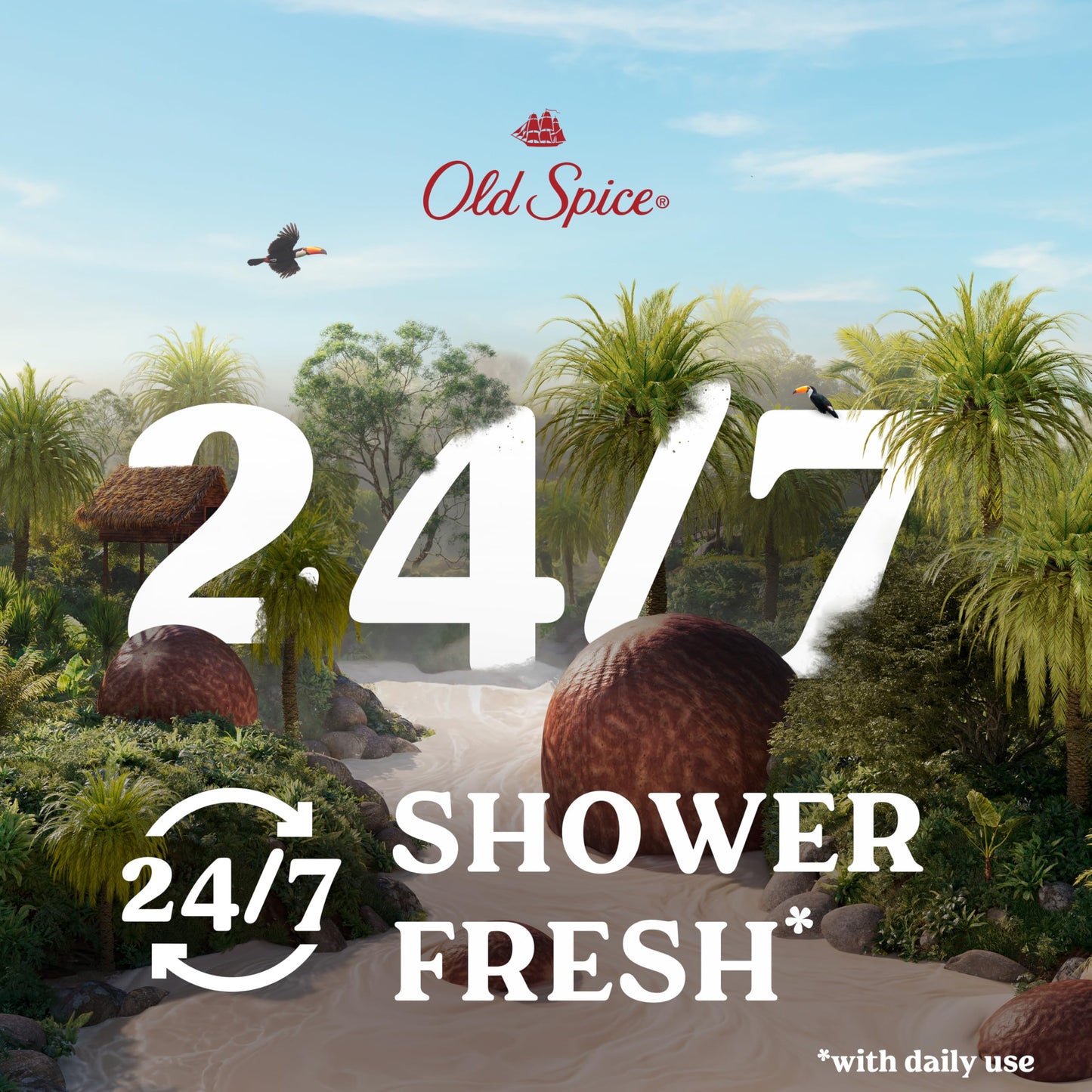 Old Spice Cleansing Body Wash for Men, 24/7 Shower Fresh with Lasting Scent, Restore & Renew, Gentle on Skin, Vitamin B3, Moisturize with Shea Butter Beauty and Personal Care Old Spice