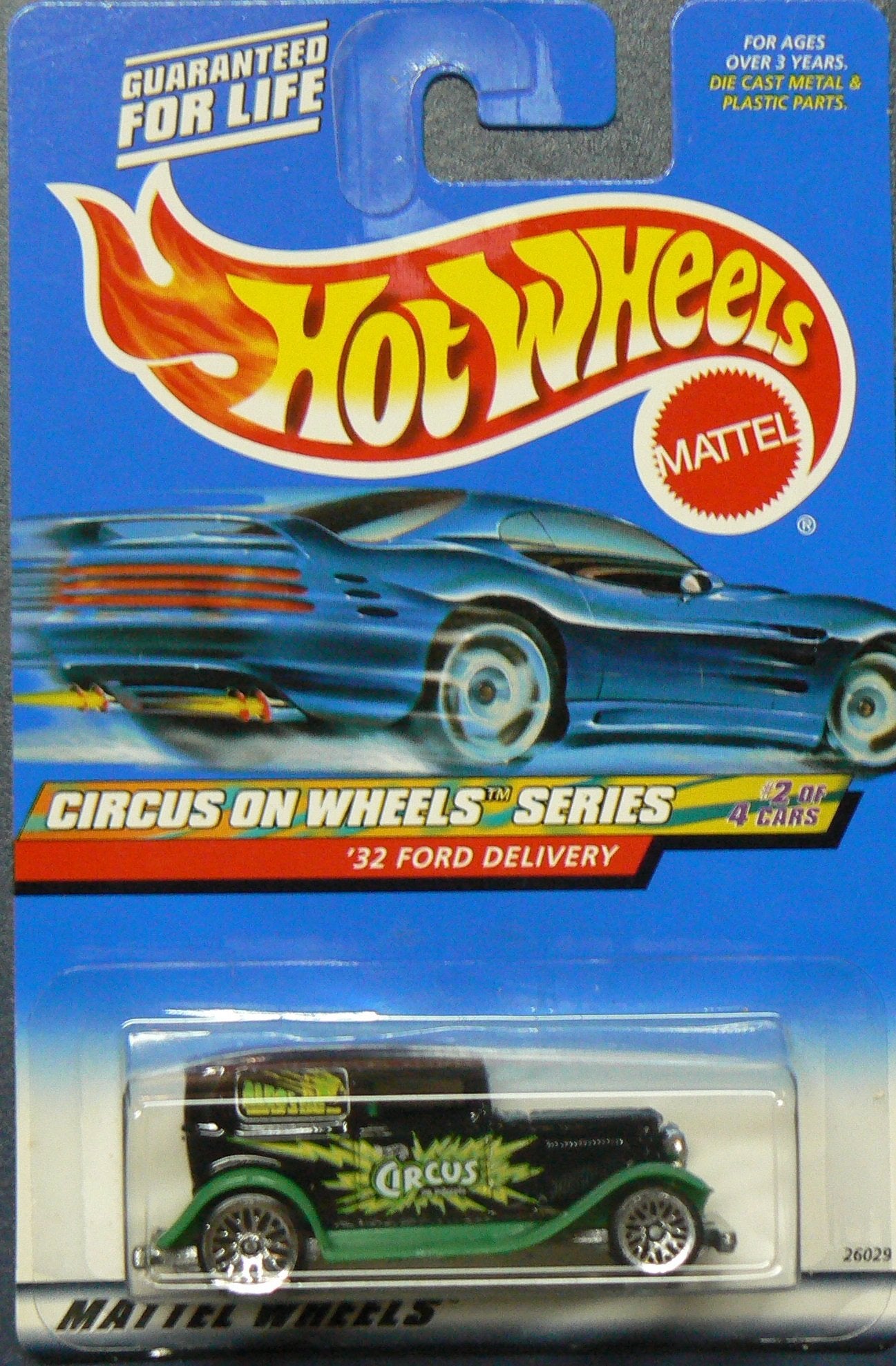Hot Wheels '32 Ford Delivery 2000 Circus on Wheels Series Painted Base