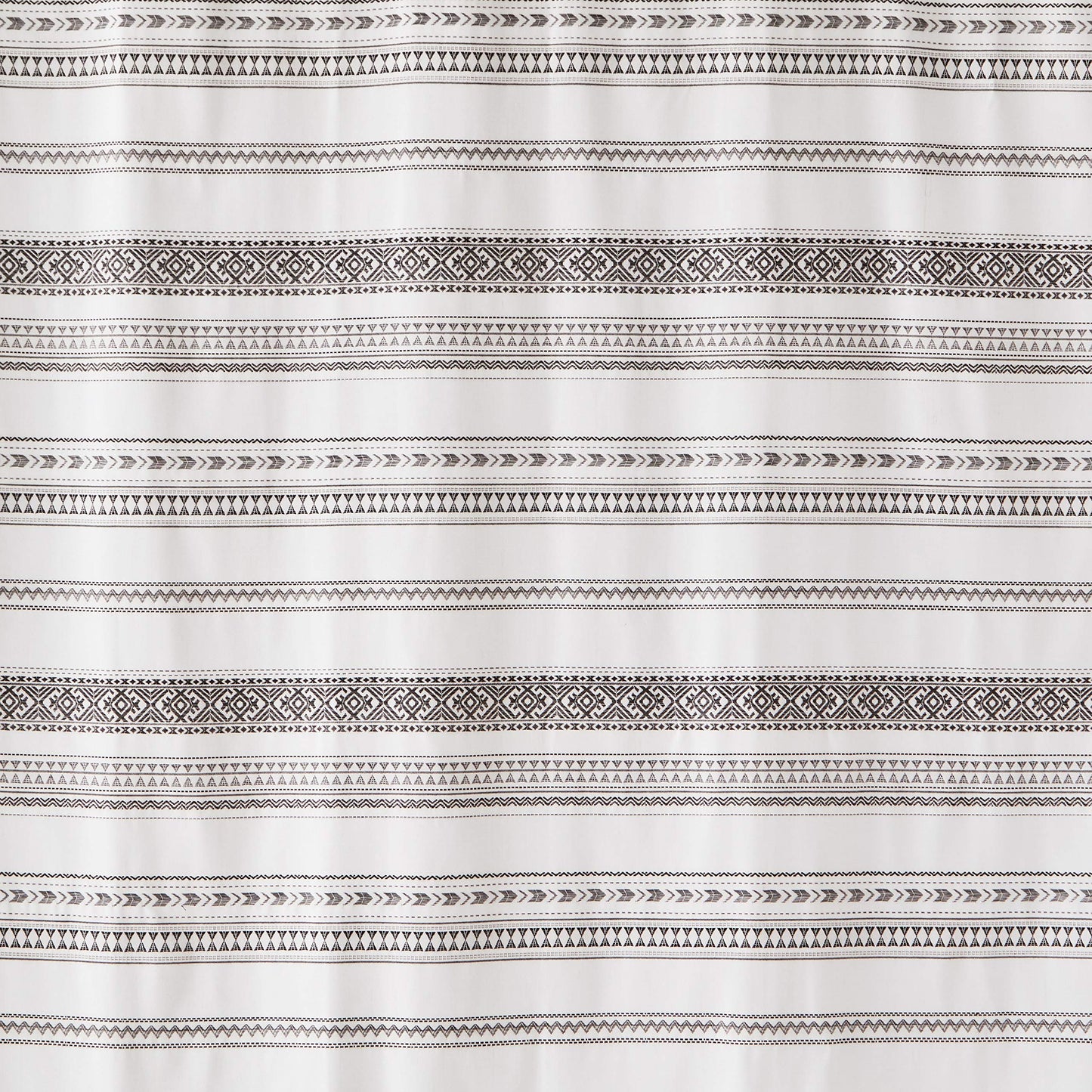 SKL Home by Saturday Knight Ltd. Geo Stripe Shower Curtain, Black 70x72