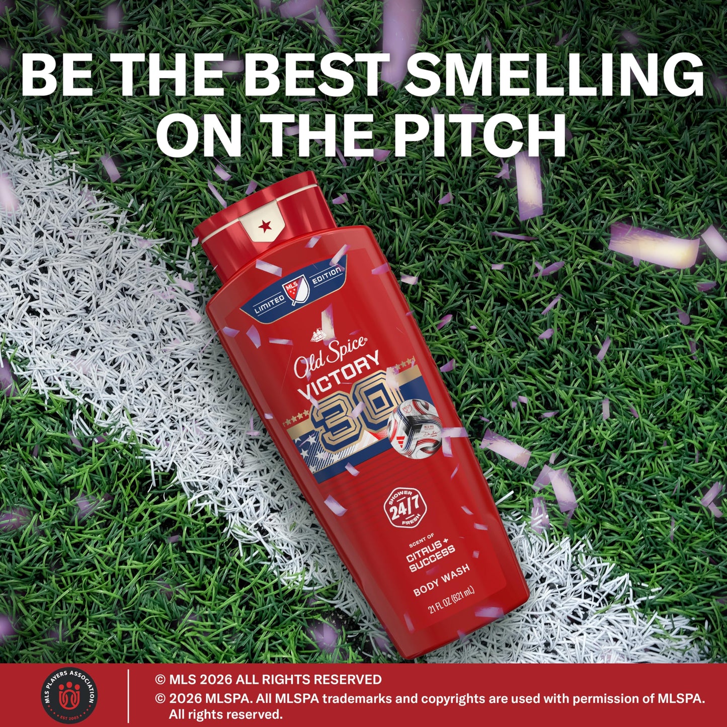 Old Spice Body Wash for Men, MLS Victory, Long Lasting Scent, Freshness that Lasts All Day, Cleanse & Refresh Skin, Limited Edition, Citrus + Success Beauty and Personal Care Old Spice