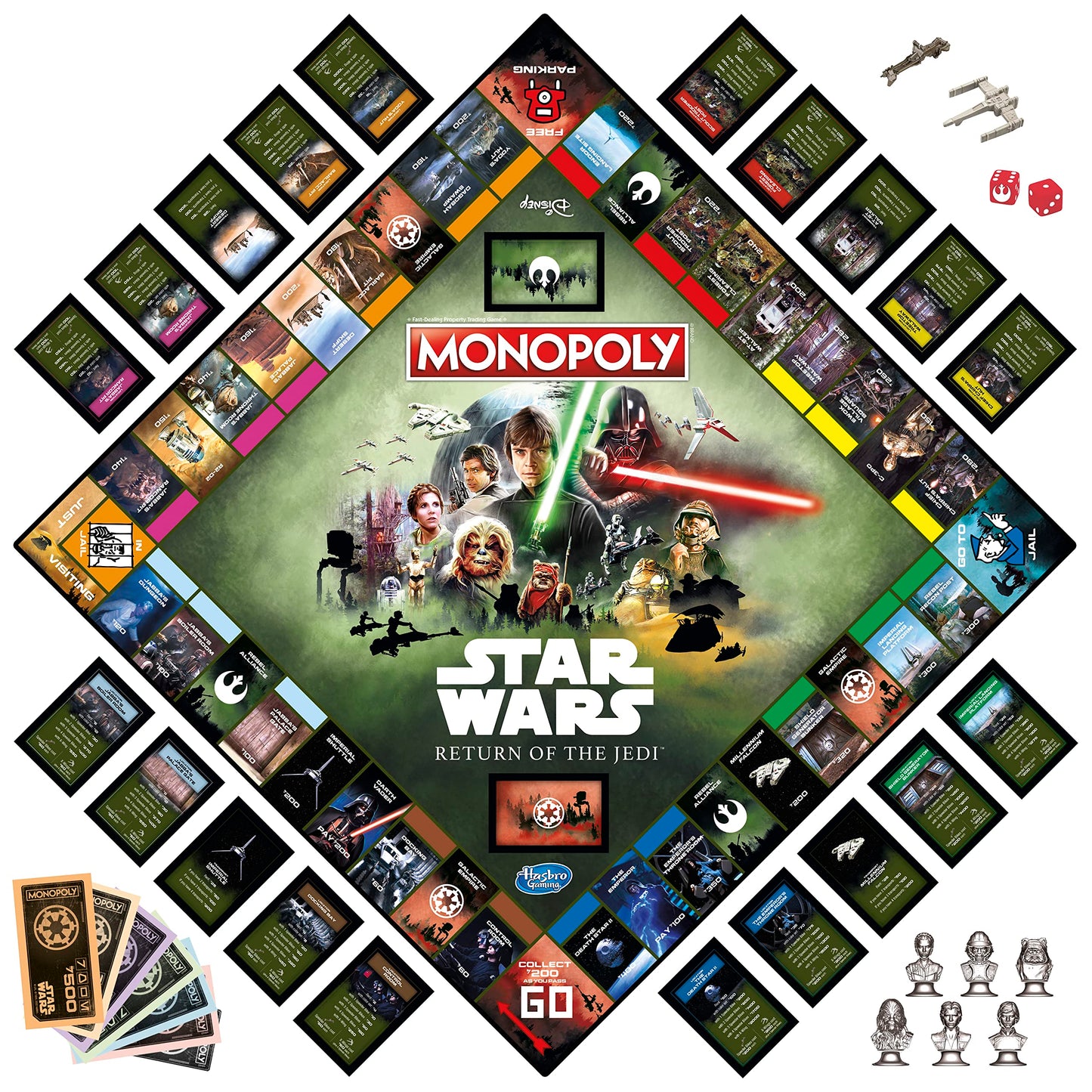Hasbro Gaming Monopoly: Star Wars Return of The Jedi Board Game for 2-6 Players, Inspired by Return of The Jedi Movie, Game for Families and Kids…