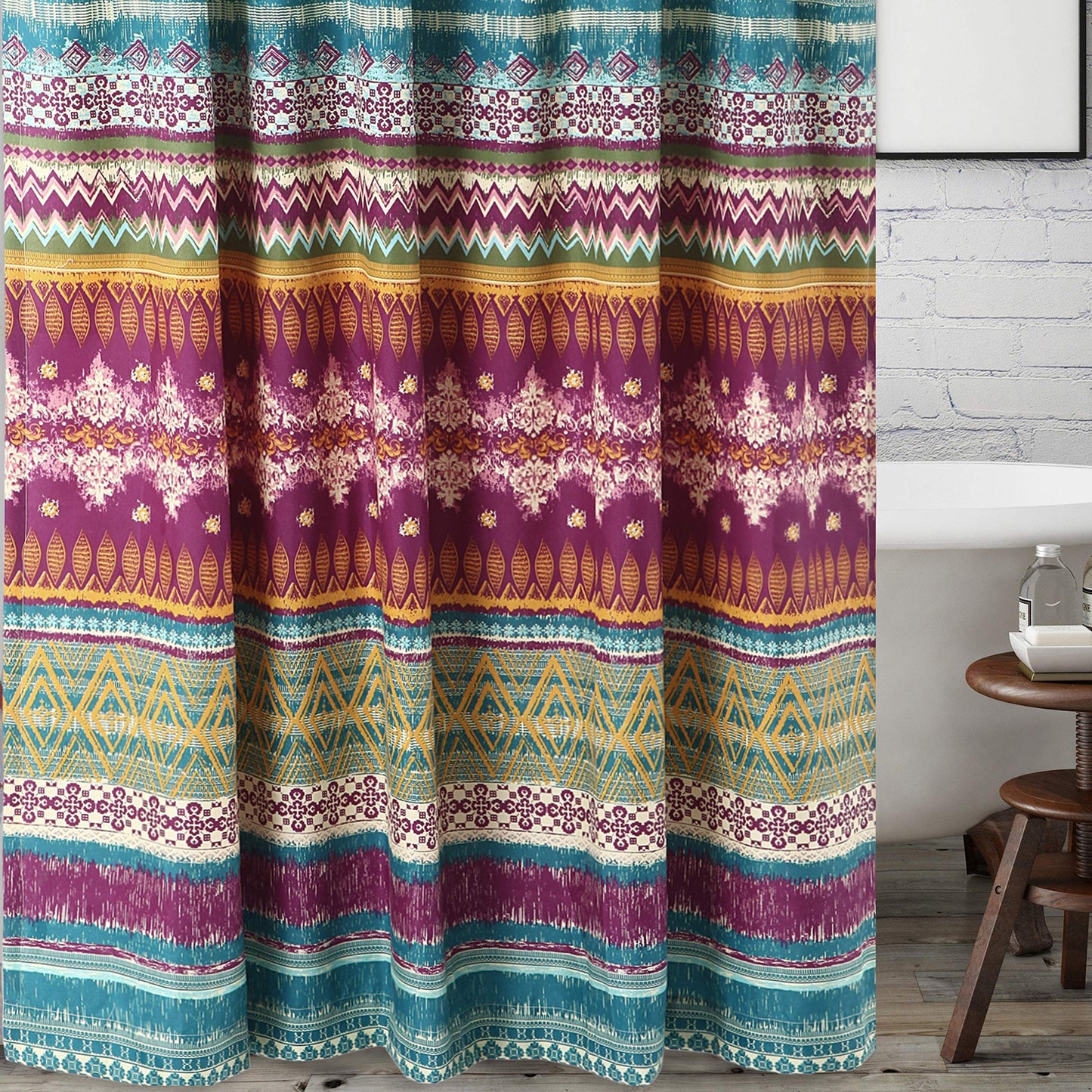 Greenland Home Southwest Shower Curtain, Siesta, 72 x 72