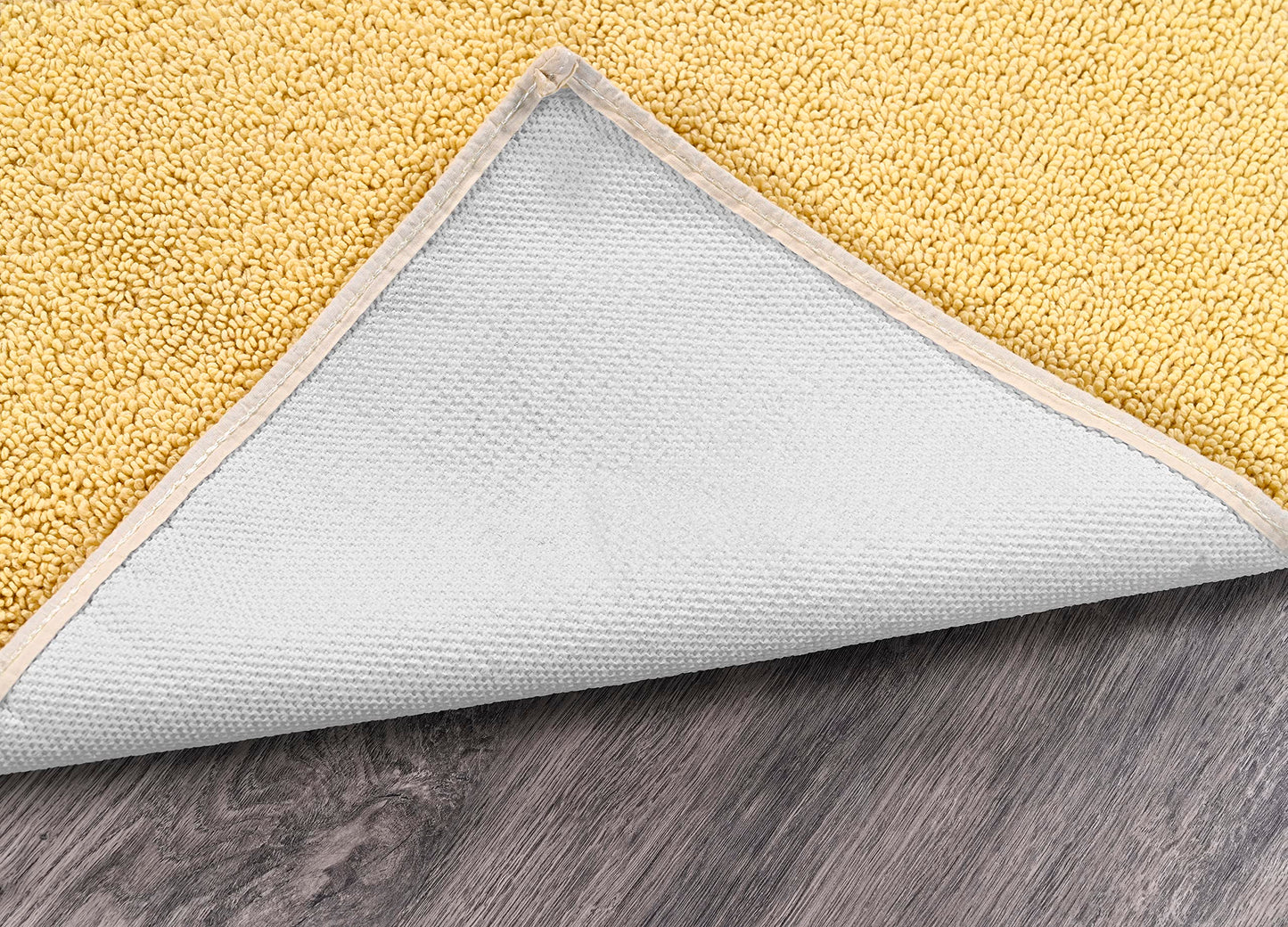 Garland Rug Queen Cotton Soft Yellow 24" x 40" Ultra Soft, Plush, Highly Absorbent, Machine Washable Shower & Bathroom Floor Towel, Non-Slip…