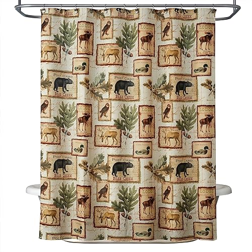 SKL Home Lodge Memories Shower Curtain, 70x72