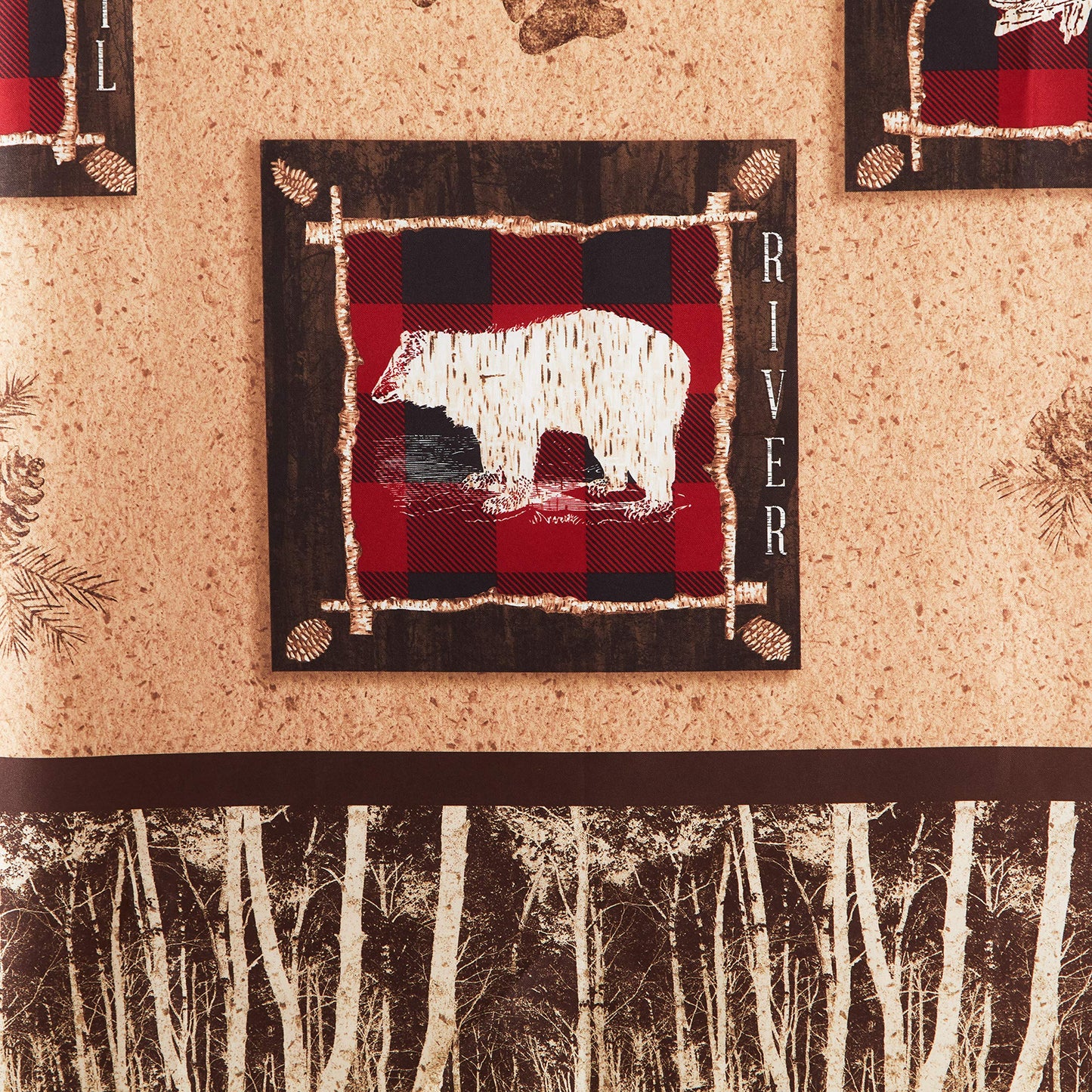 SKL Home Yellowstone Sundance Shower Curtain, Brown