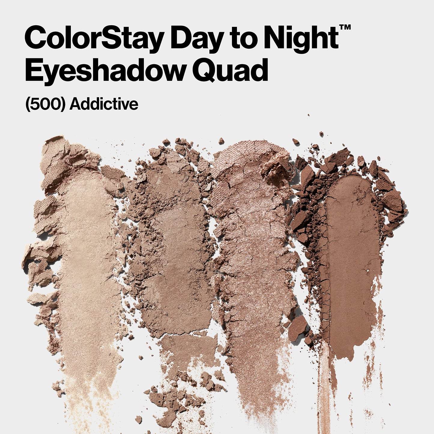 Revlon ColorStay Day to Night Eyeshadow Quad, Longwear Shadow Palette with Transitional Shades and Buttery Soft Feel, Crease & Smudge Proof, 500