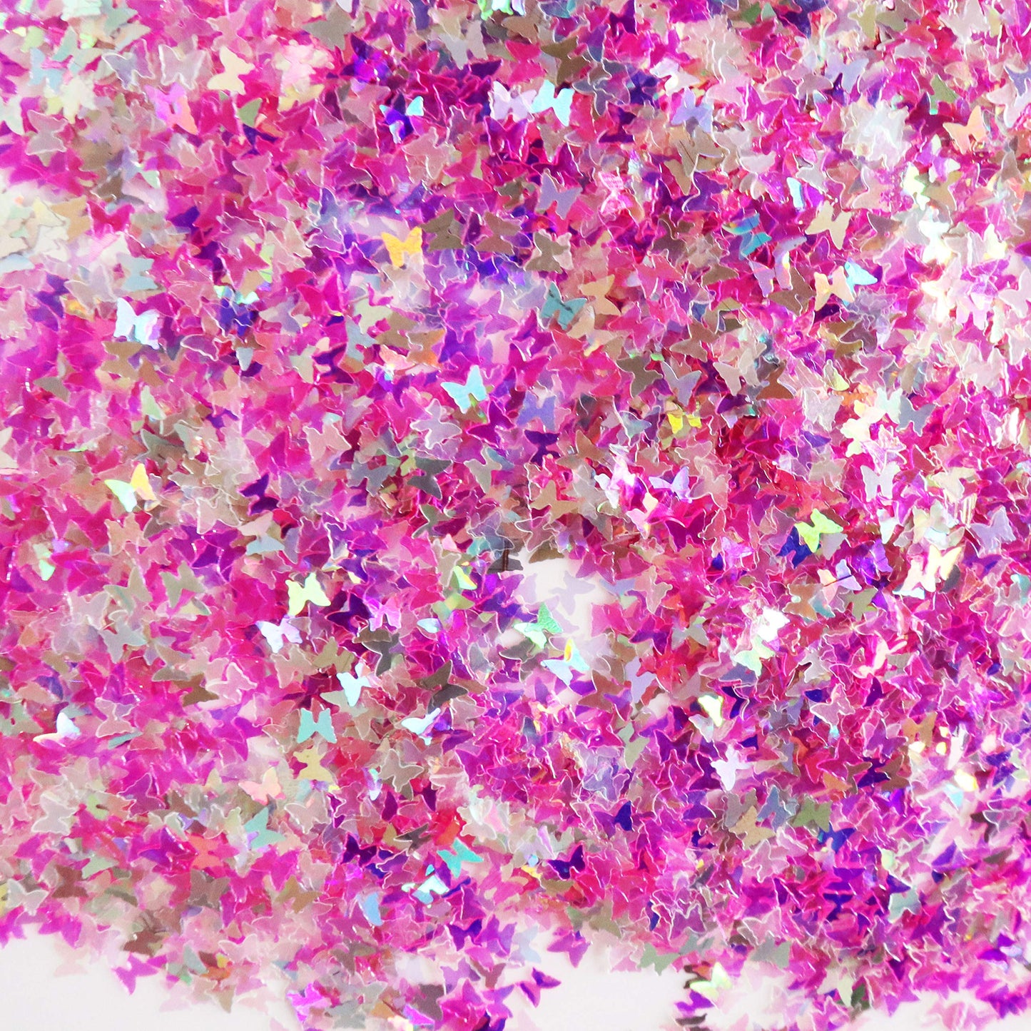 Pink Butterfly Face & Body Glitter - Chunky Glitter - Cosmetic Grade - Uses Include: Festival Rave Makeup Face Body Nails Resin Arts & Crafts, Resin