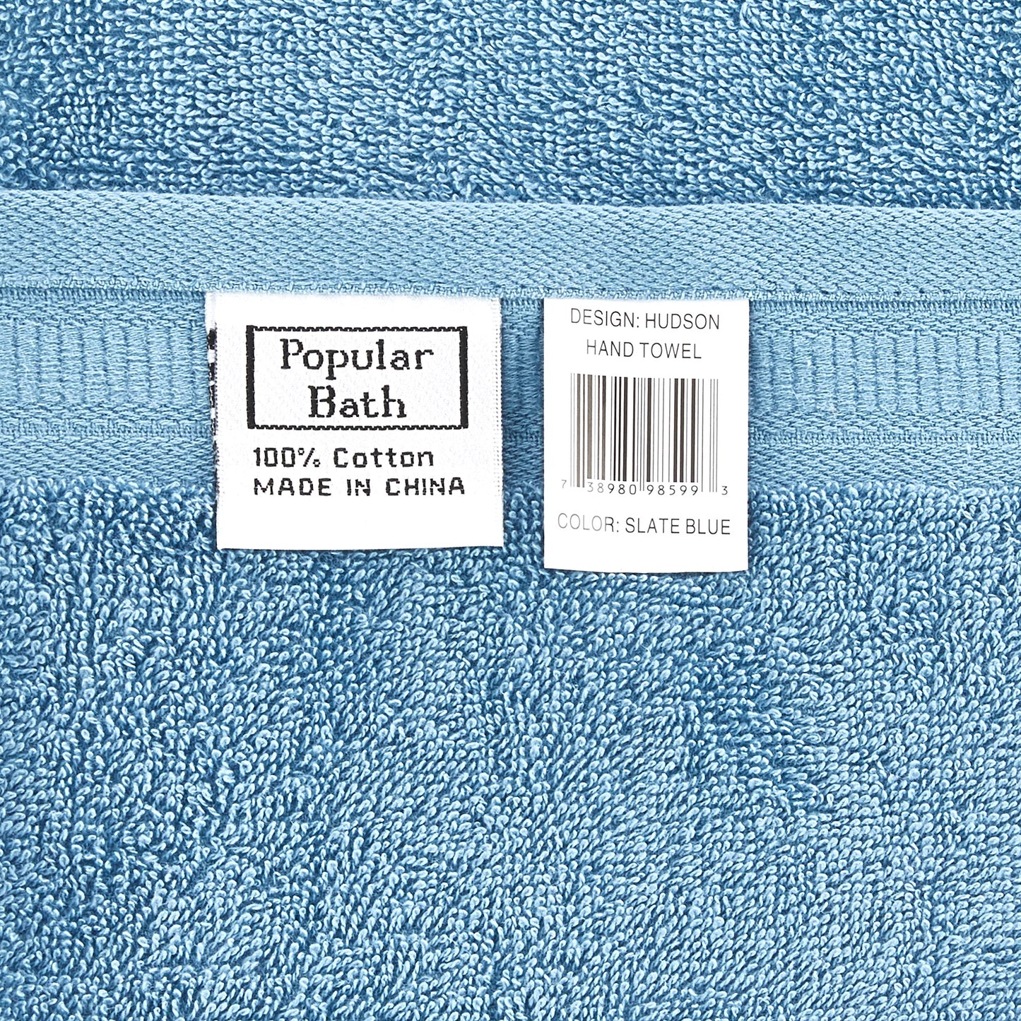 Popular Bath 3PC Towel Set Capri, Slate Blue
