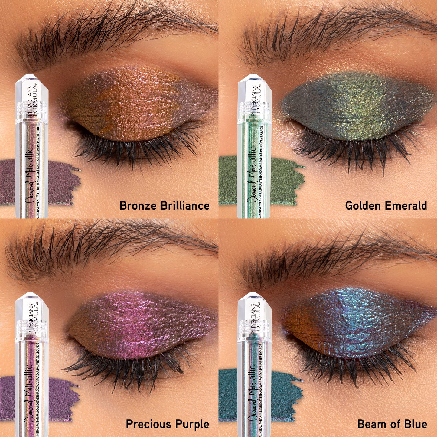 Cream Eyeshadow By Physicians Formula Mineral Wear Diamond Metallic Liquid Eyeshadow Beam of Blue
